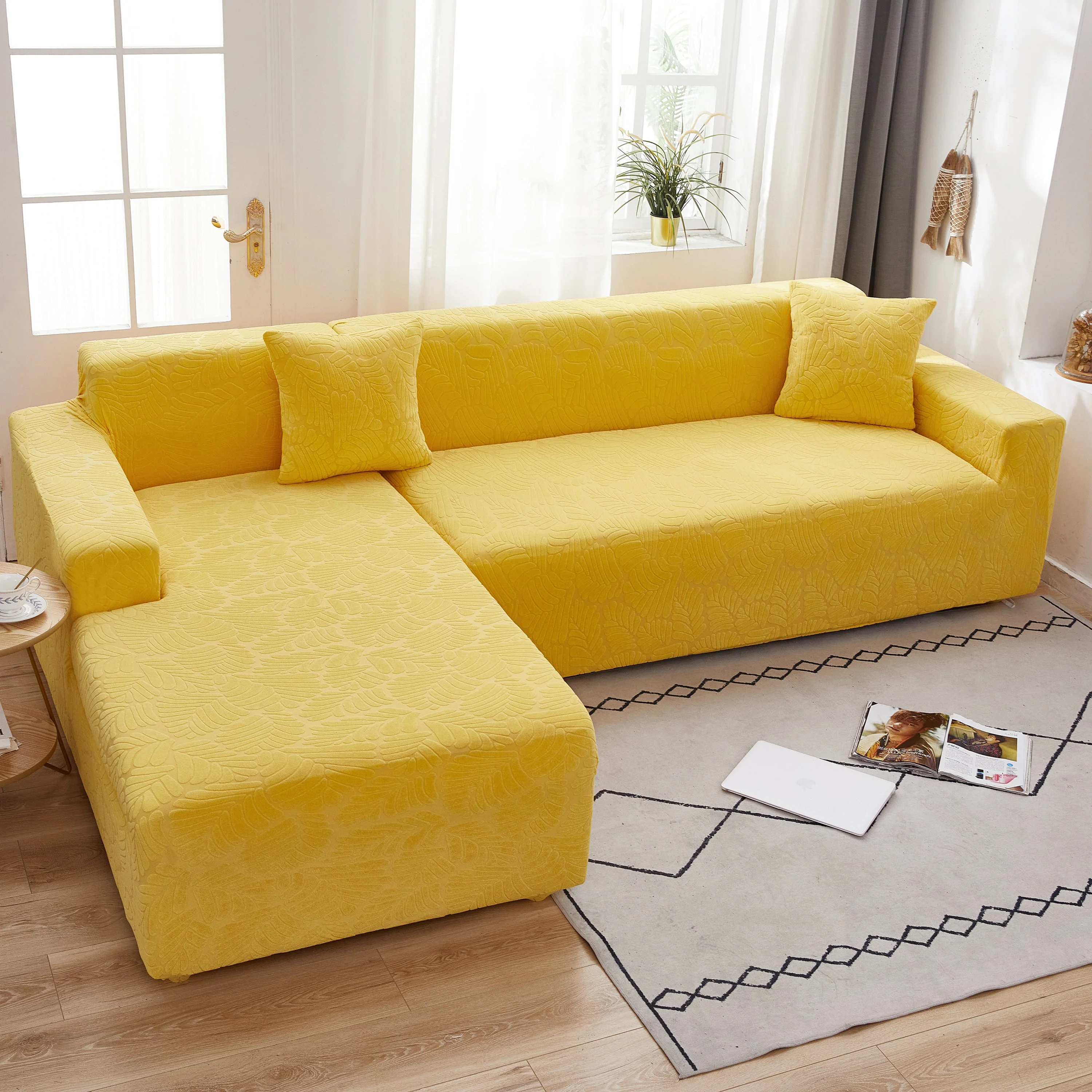 Stretch Couch Covers for 1/2/3/4/5 Seater L Shape Sofa Slipcovers with Elastic Bottom for Kids - Image 61