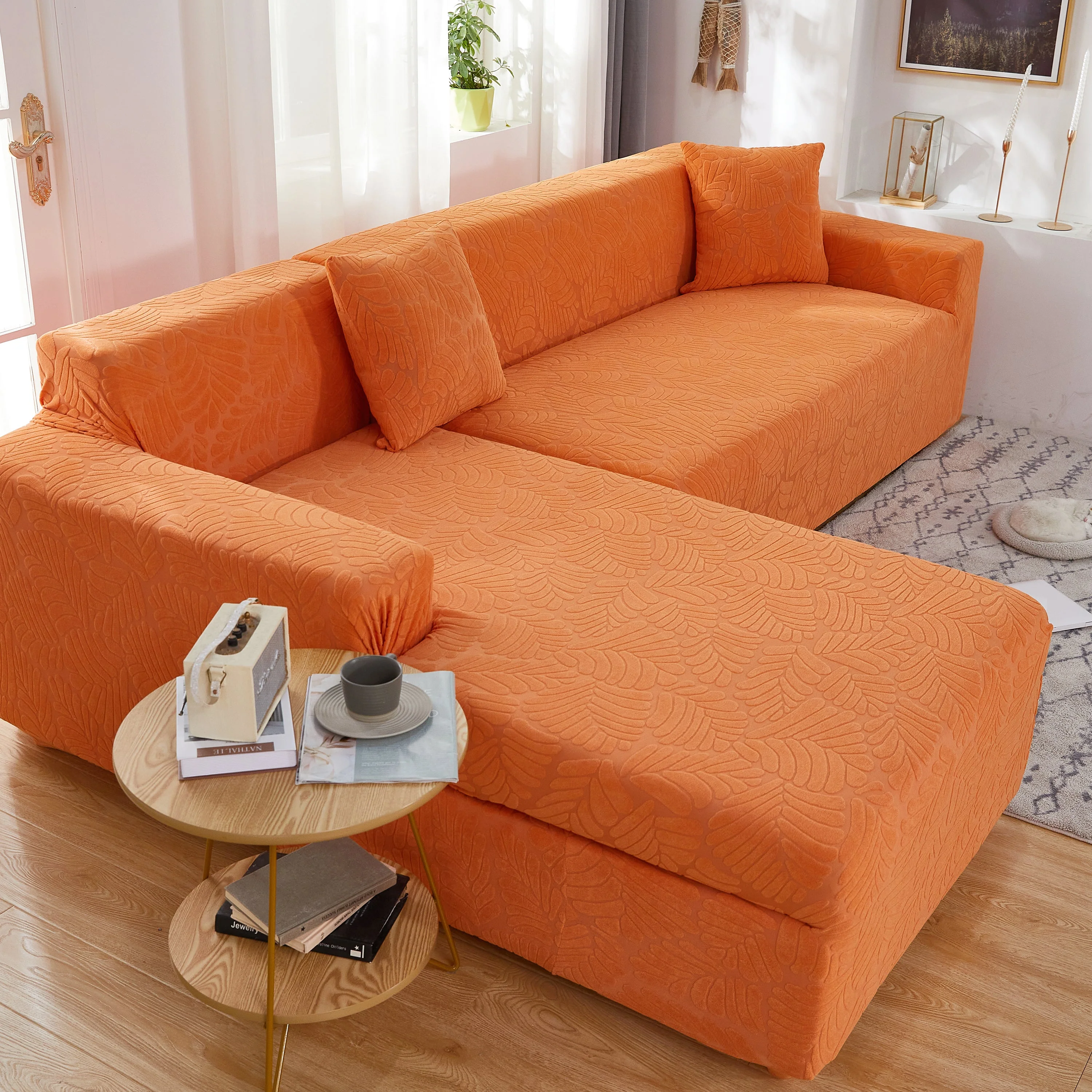 Stretch Couch Covers for 1/2/3/4/5 Seater L Shape Sofa Slipcovers with Elastic Bottom for Kids - Image 97