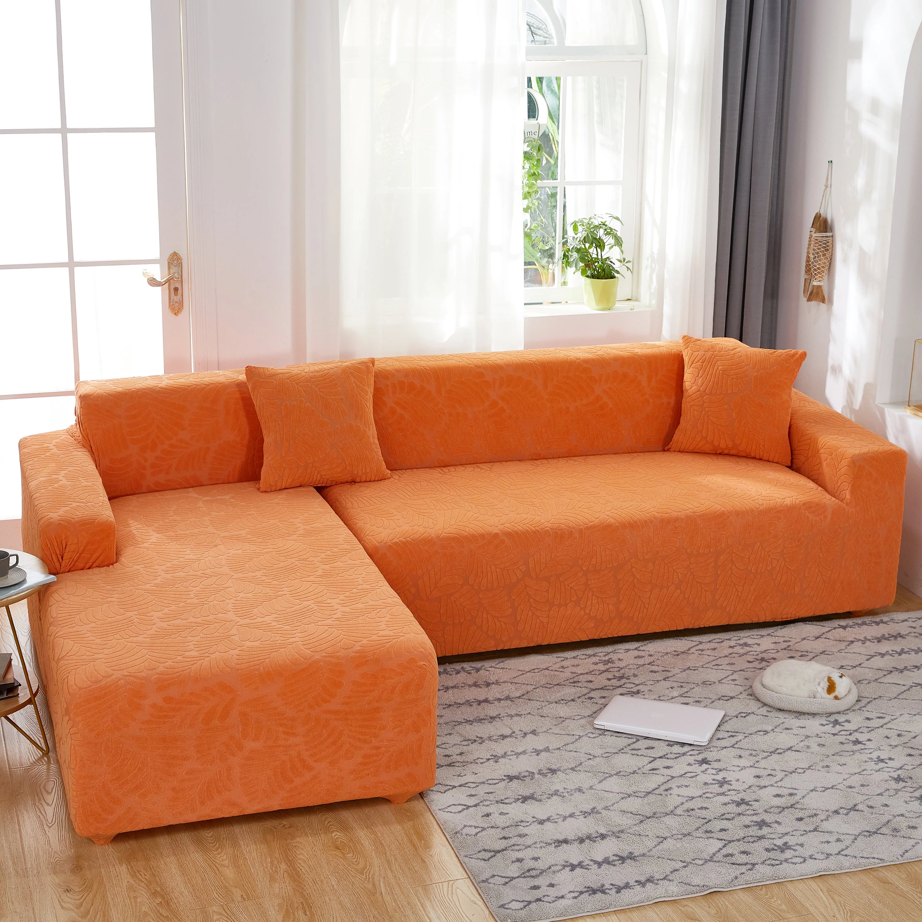 Stretch Couch Covers for 1/2/3/4/5 Seater L Shape Sofa Slipcovers with Elastic Bottom for Kids - Image 98