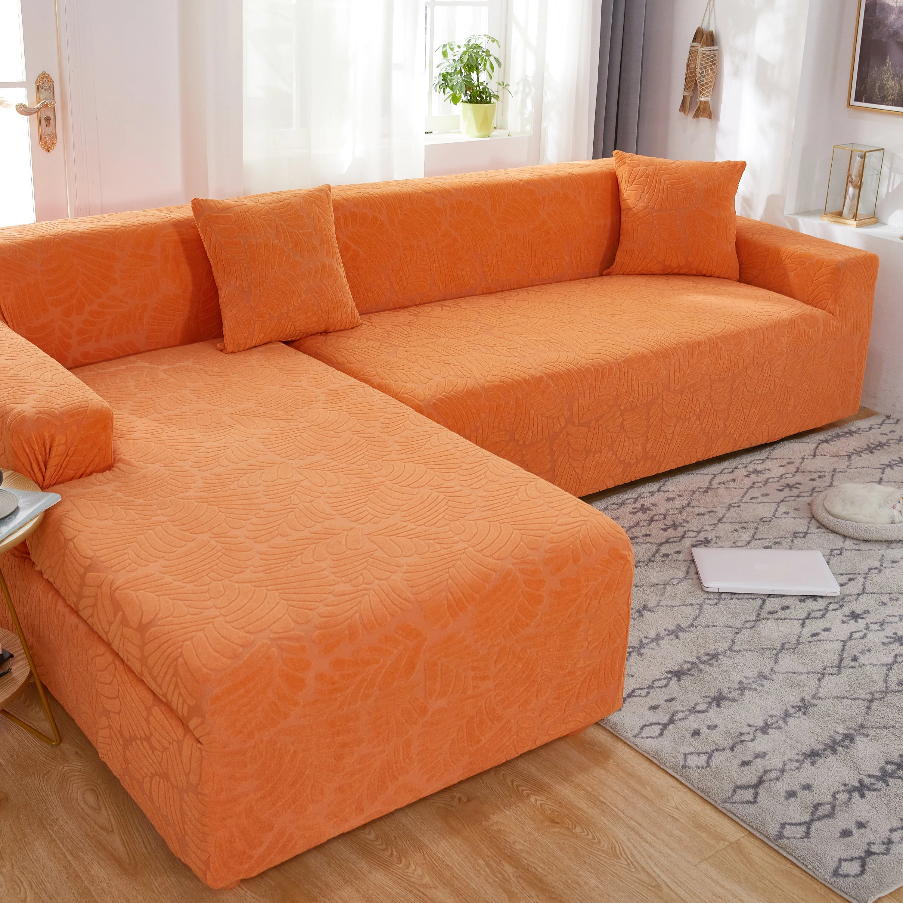 Stretch Couch Covers for 1/2/3/4/5 Seater L Shape Sofa Slipcovers with Elastic Bottom for Kids - Image 99