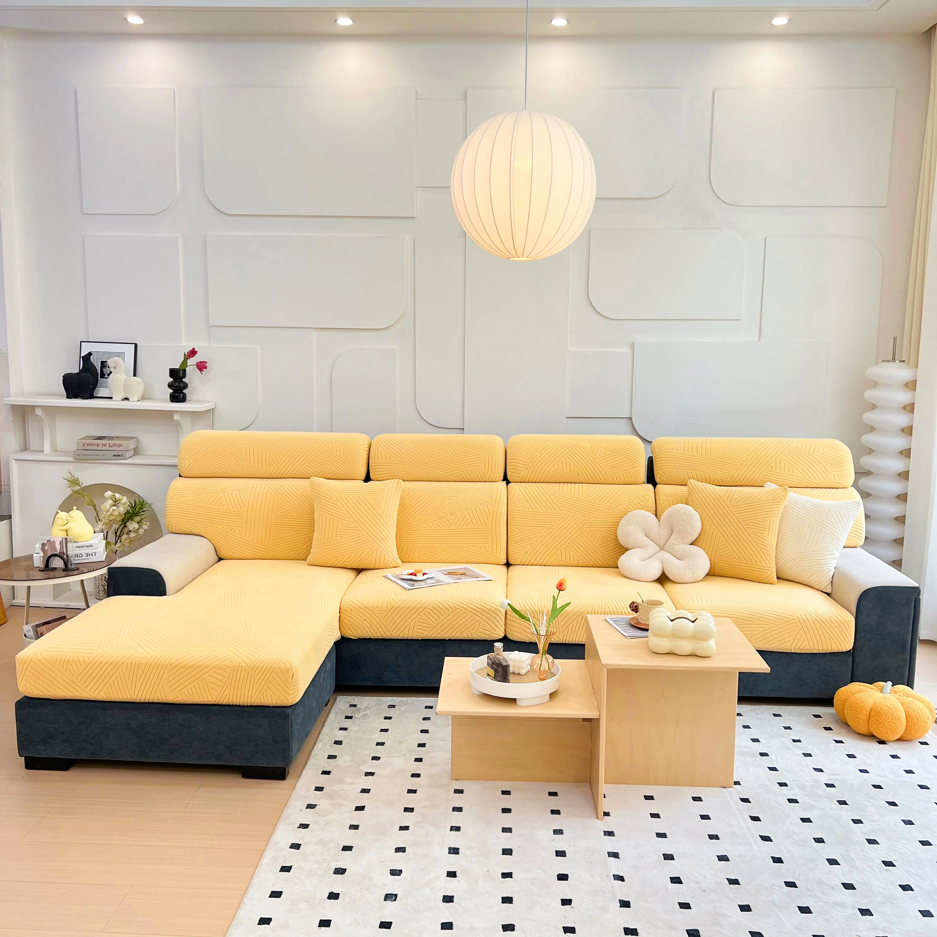 Stretch Couch Cushion Covers, Slipcovers Sofa Cushion Protector Covers, Elastic Furniture Protector for Pets, Kid - Image 113