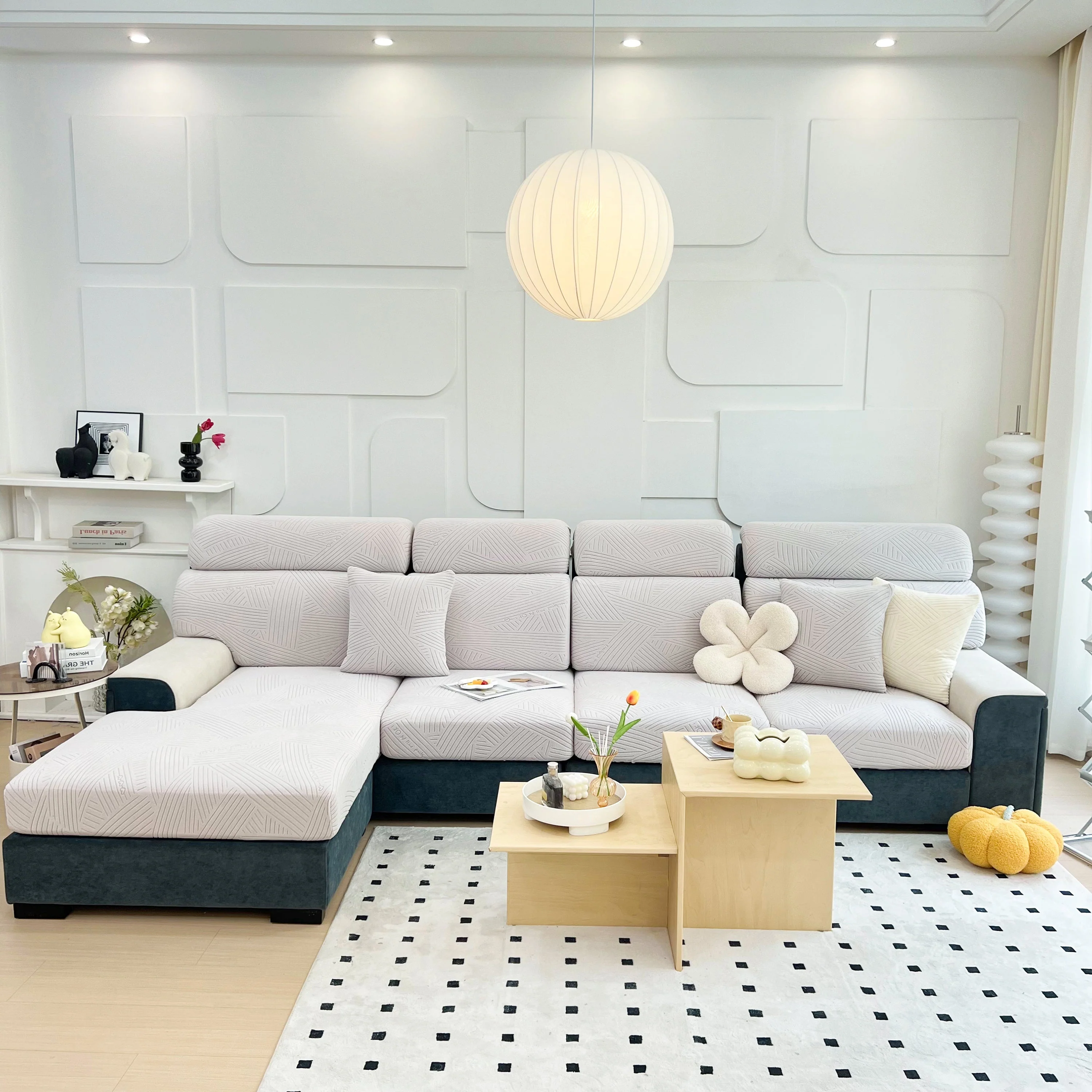 Stretch Couch Cushion Covers, Slipcovers Sofa Cushion Protector Covers, Elastic Furniture Protector for Pets, Kid - Image 131