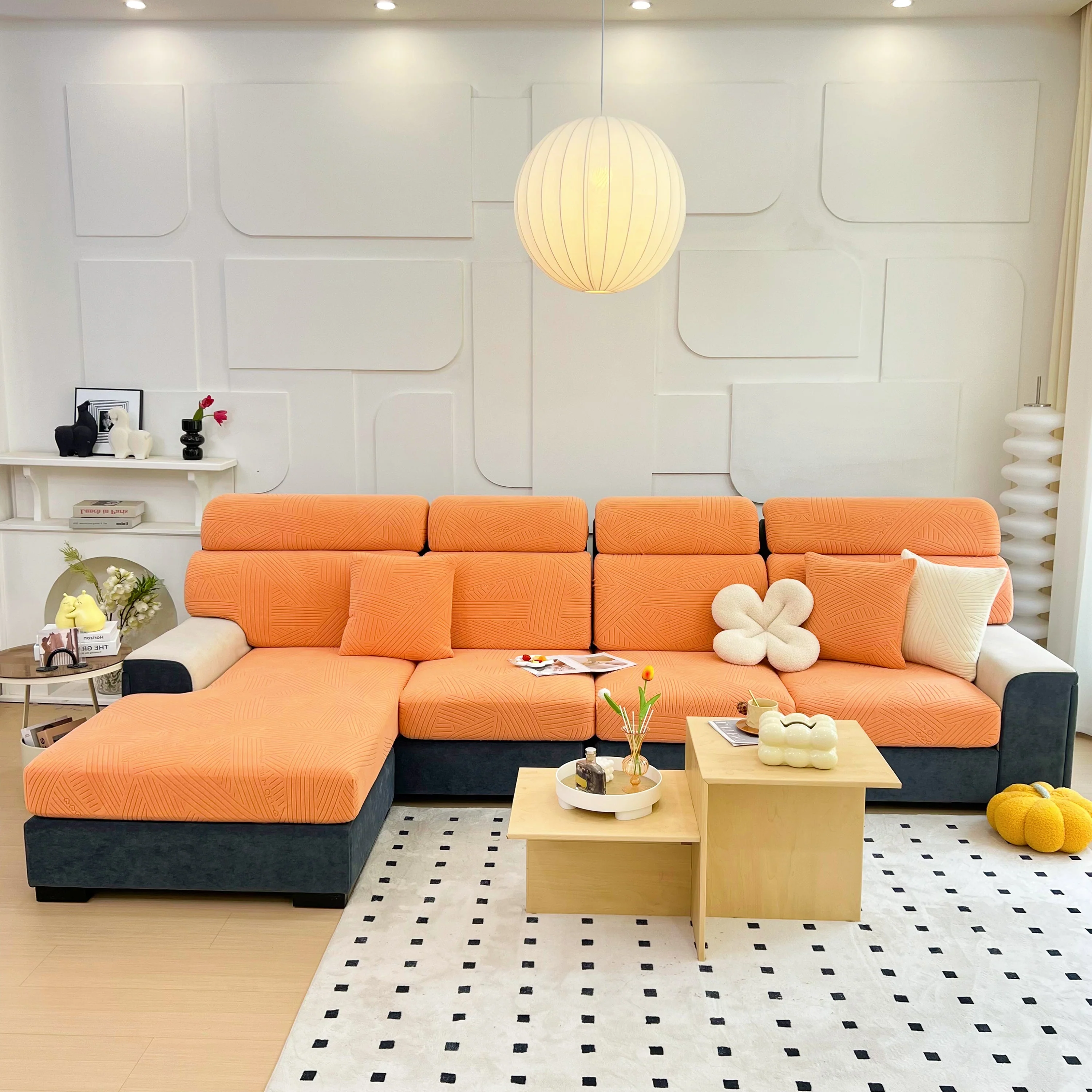 Stretch Couch Cushion Covers, Slipcovers Sofa Cushion Protector Covers, Elastic Furniture Protector for Pets, Kid - Image 22
