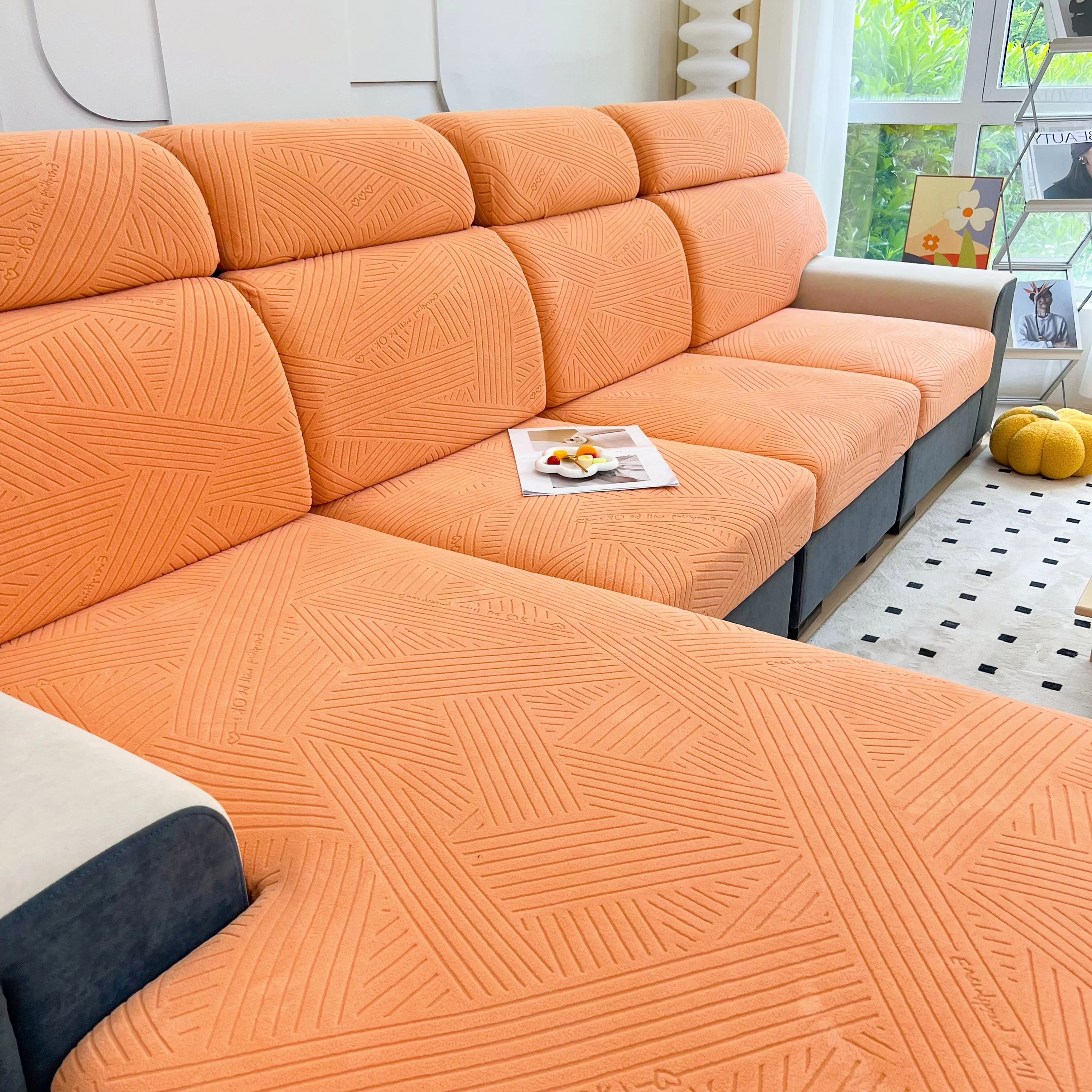 Stretch Couch Cushion Covers, Slipcovers Sofa Cushion Protector Covers, Elastic Furniture Protector for Pets, Kid - Image 32