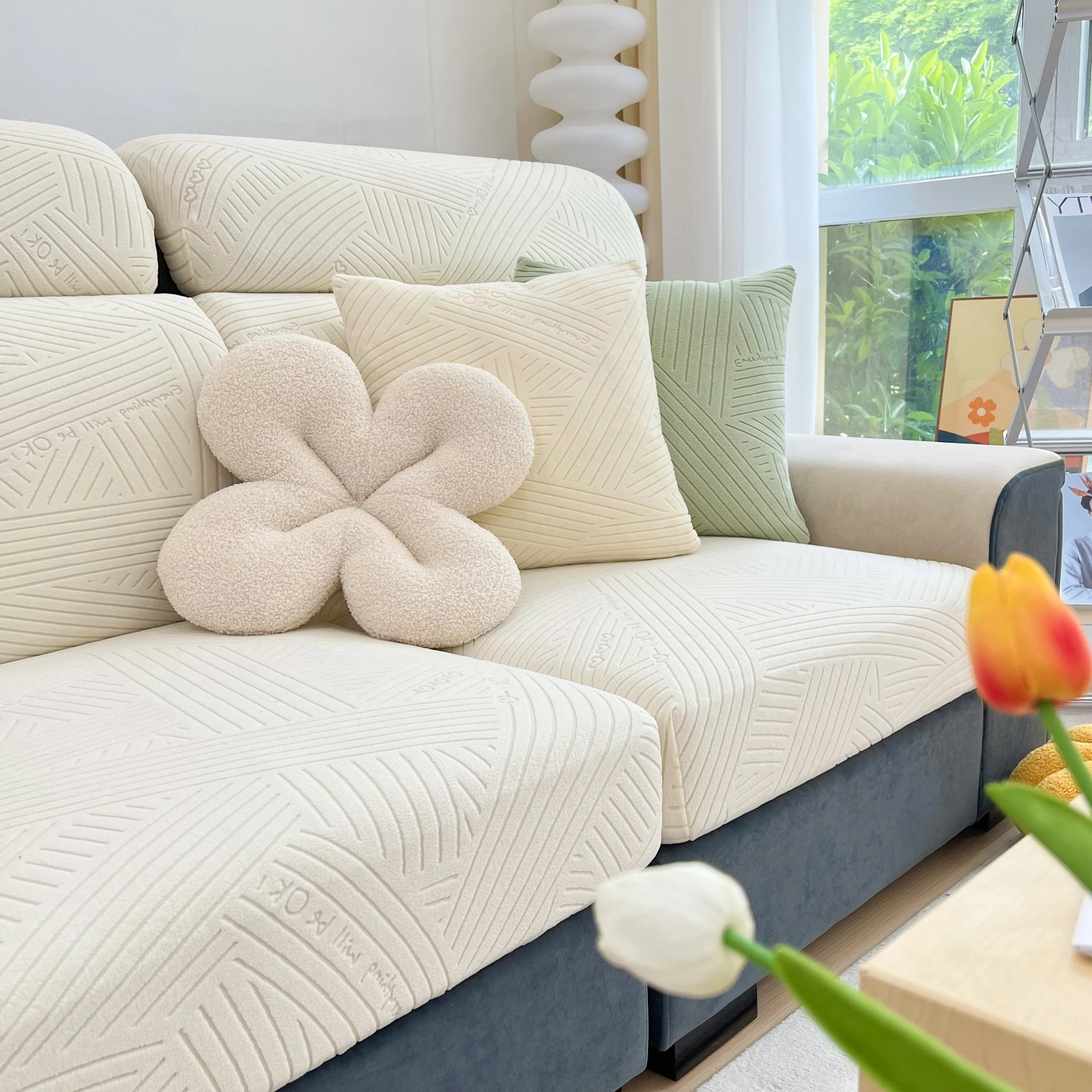 Stretch Couch Cushion Covers, Slipcovers Sofa Cushion Protector Covers, Elastic Furniture Protector for Pets, Kid - Image 41