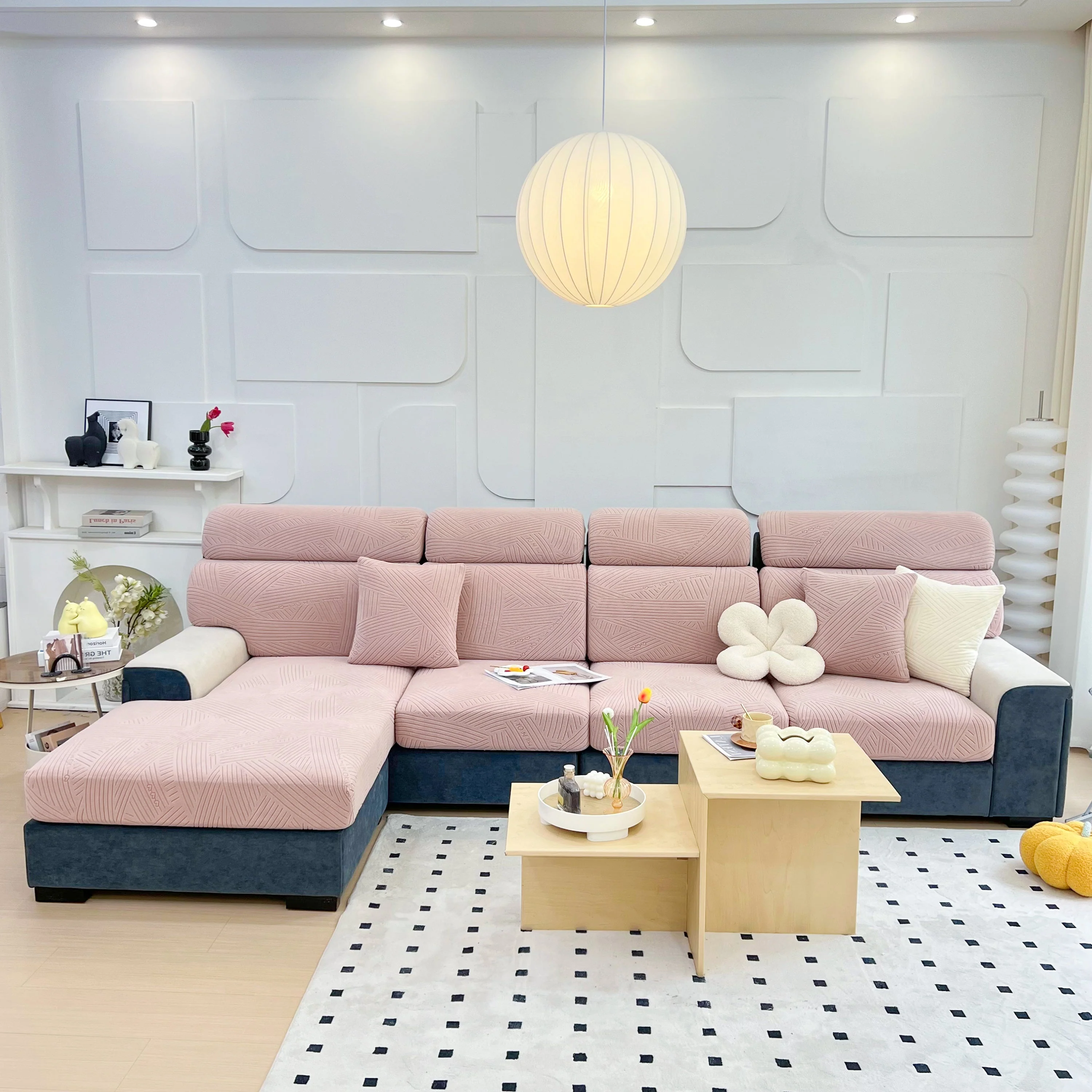 Stretch Couch Cushion Covers, Slipcovers Sofa Cushion Protector Covers, Elastic Furniture Protector for Pets, Kid - Image 78