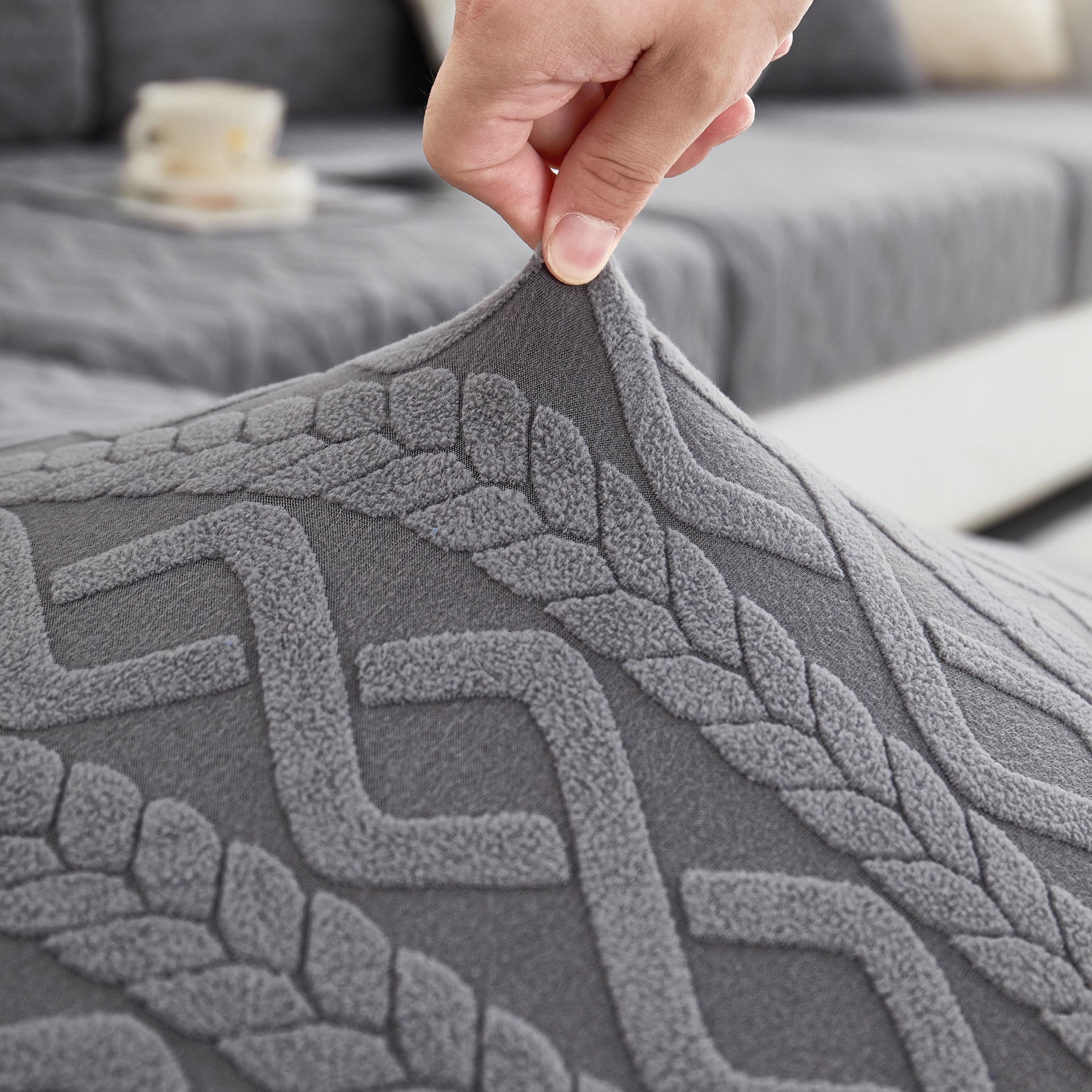 Stretch Couch Seat Cushion Covers, Sofa Slipcover Sofa Cover Soft Flexibility with Elastic Bottom - Image 134