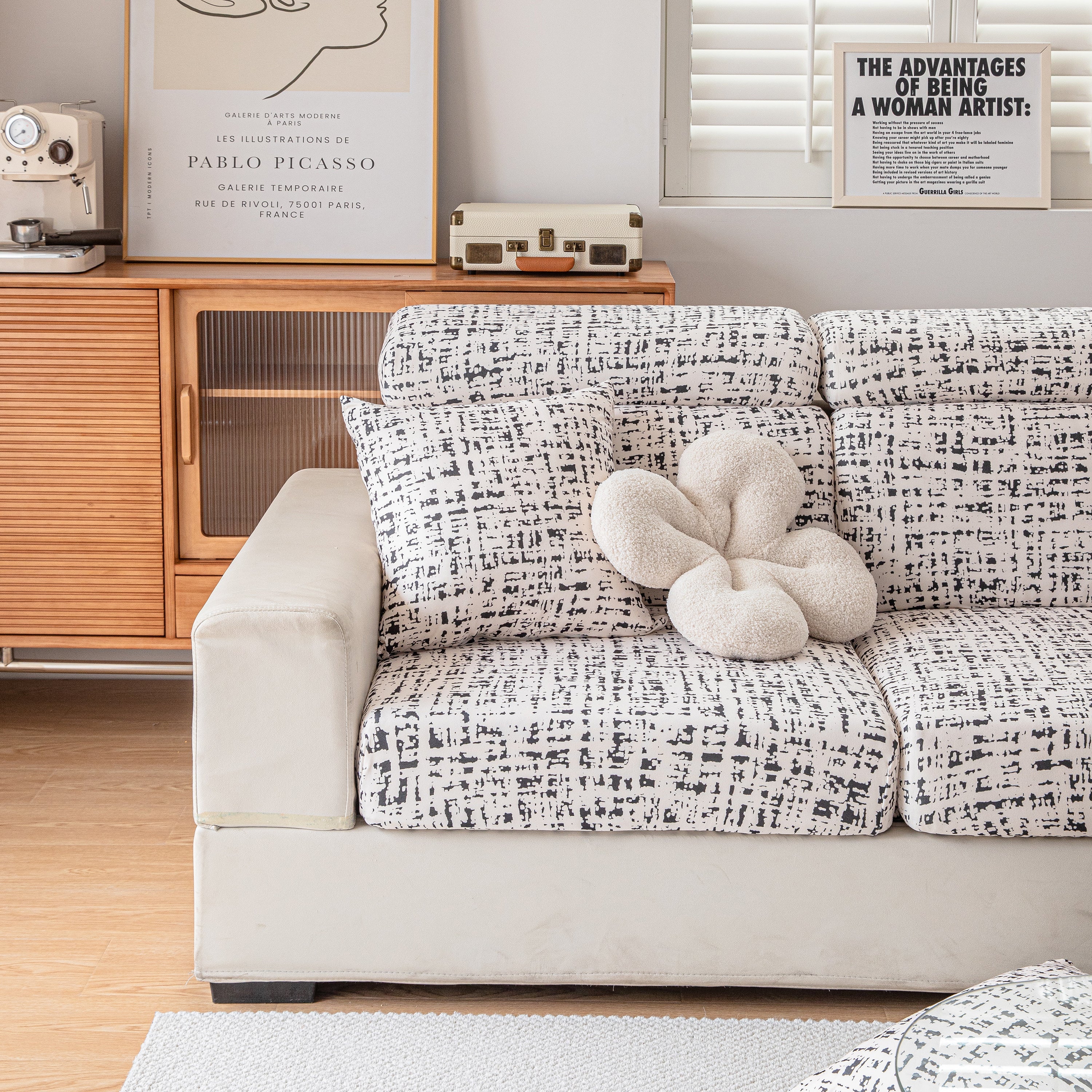 Stretch Individual Cushion Slipcovers, Furniture Protector with Elastic Bottom, Couch Cover Replacement - Image 50