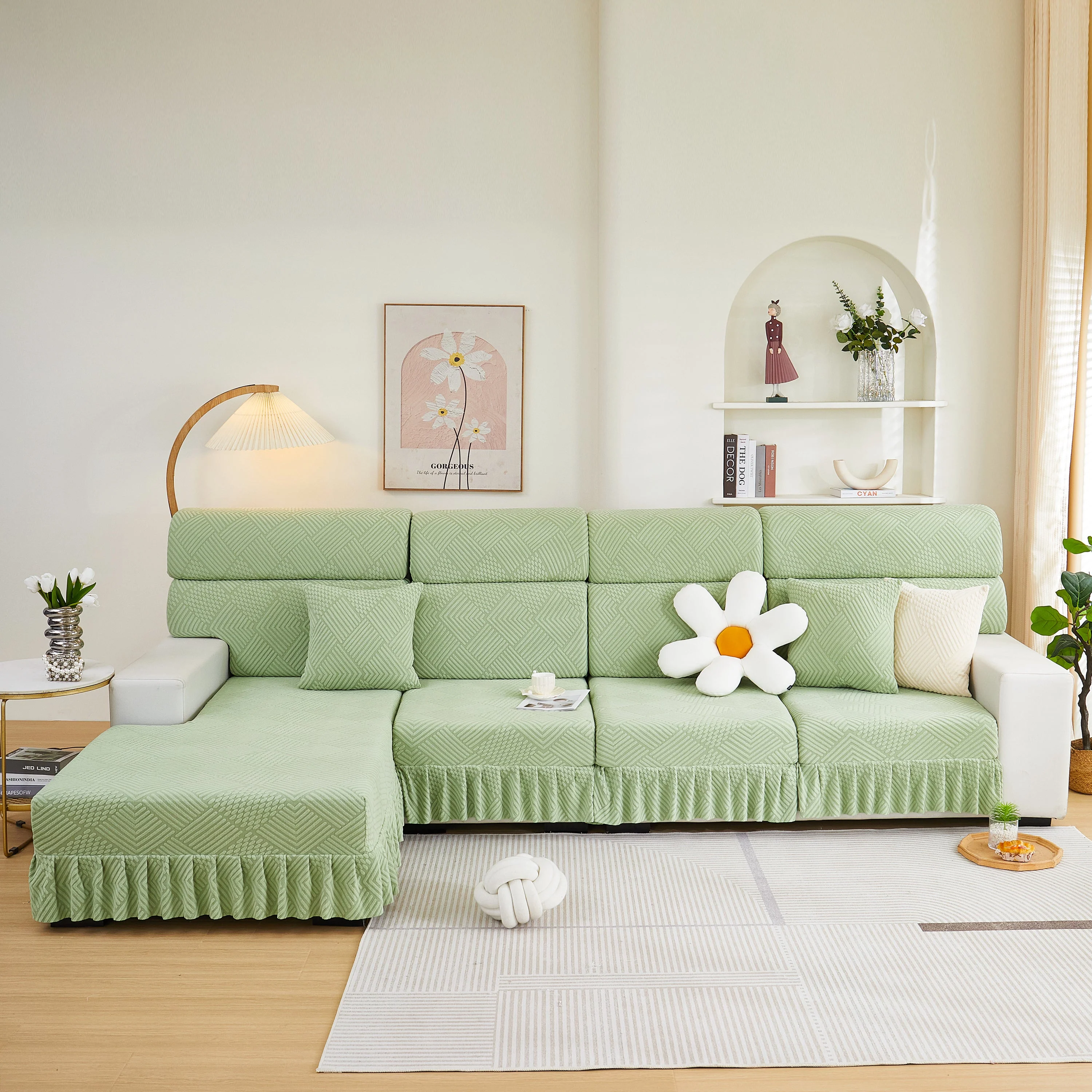 Stretch Sofa Covers for Couch Seats and Cushions, Suitable for 1/2/3/4/L Seater Sofas and Couches - Image 13