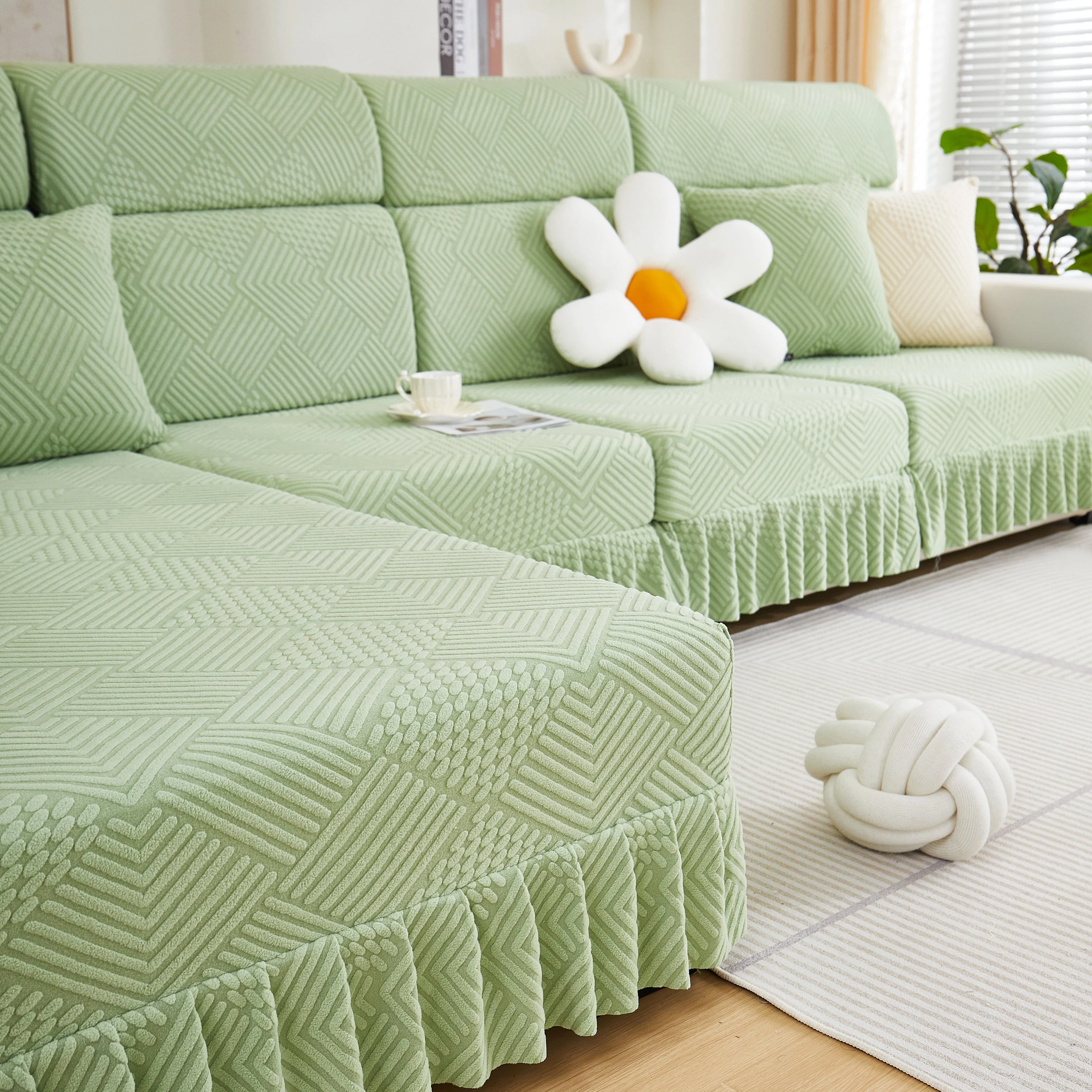 Stretch Sofa Covers for Couch Seats and Cushions, Suitable for 1/2/3/4/L Seater Sofas and Couches - Image 14
