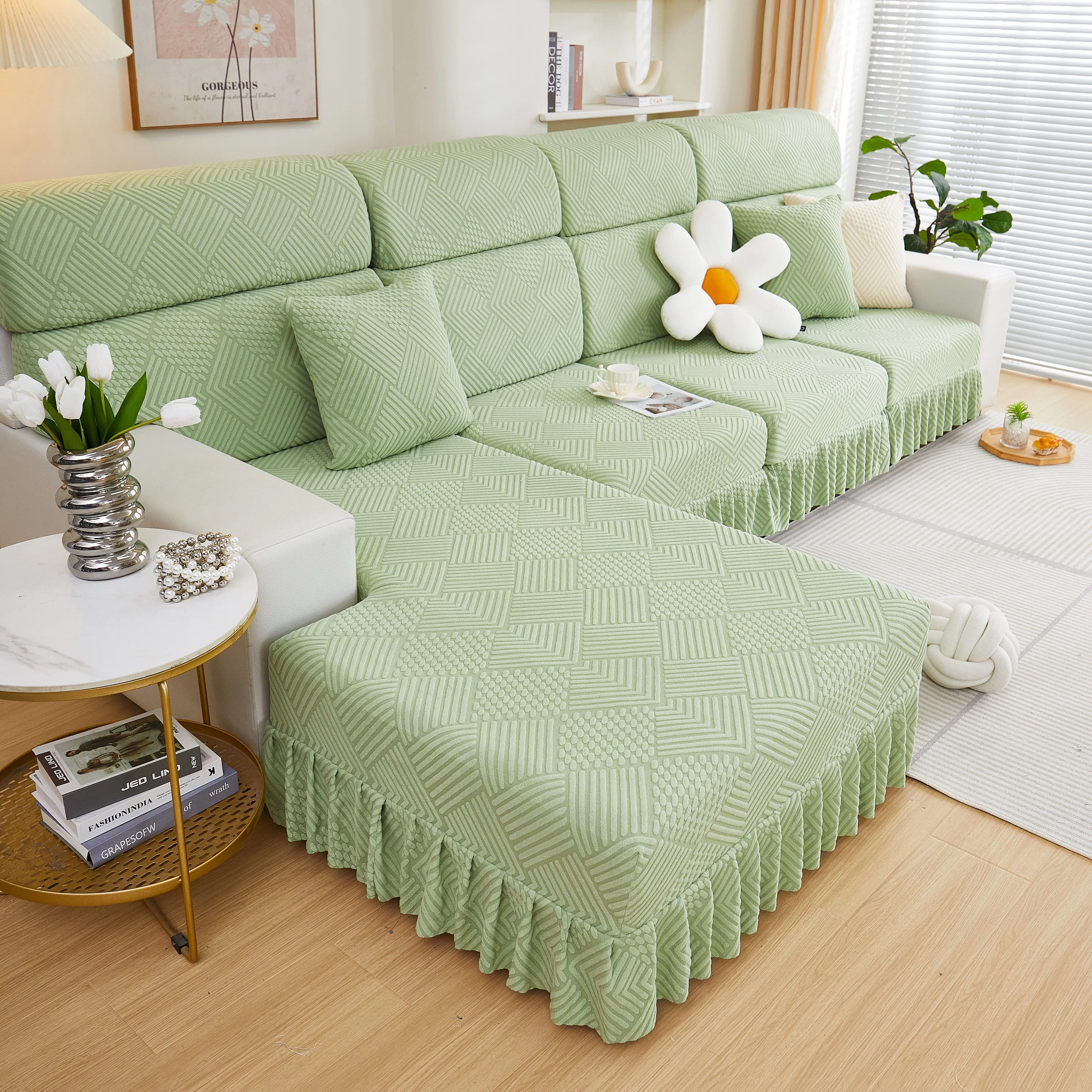 Stretch Sofa Covers for Couch Seats and Cushions, Suitable for 1/2/3/4/L Seater Sofas and Couches - Image 16