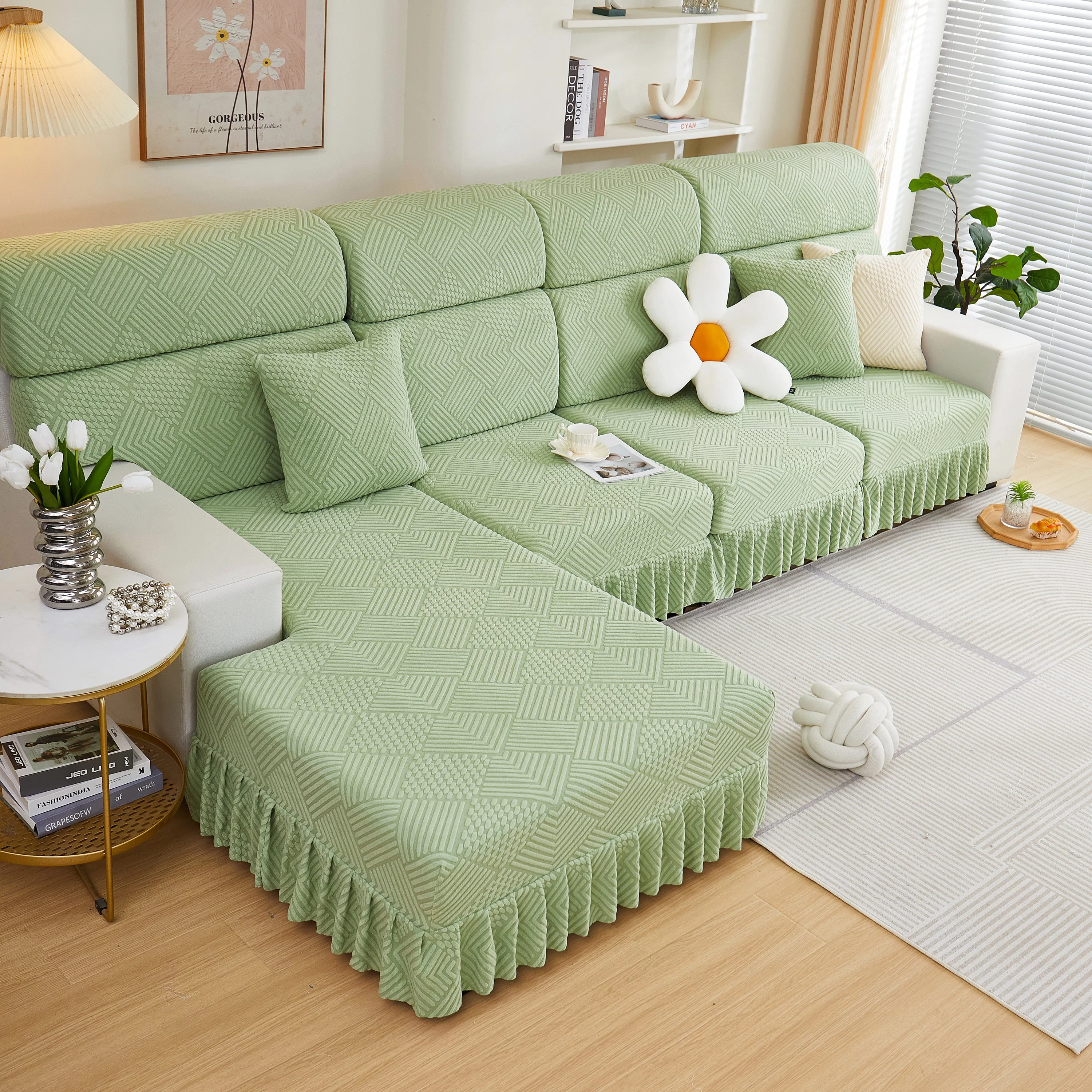 Stretch Sofa Covers for Couch Seats and Cushions, Suitable for 1/2/3/4/L Seater Sofas and Couches - Image 18
