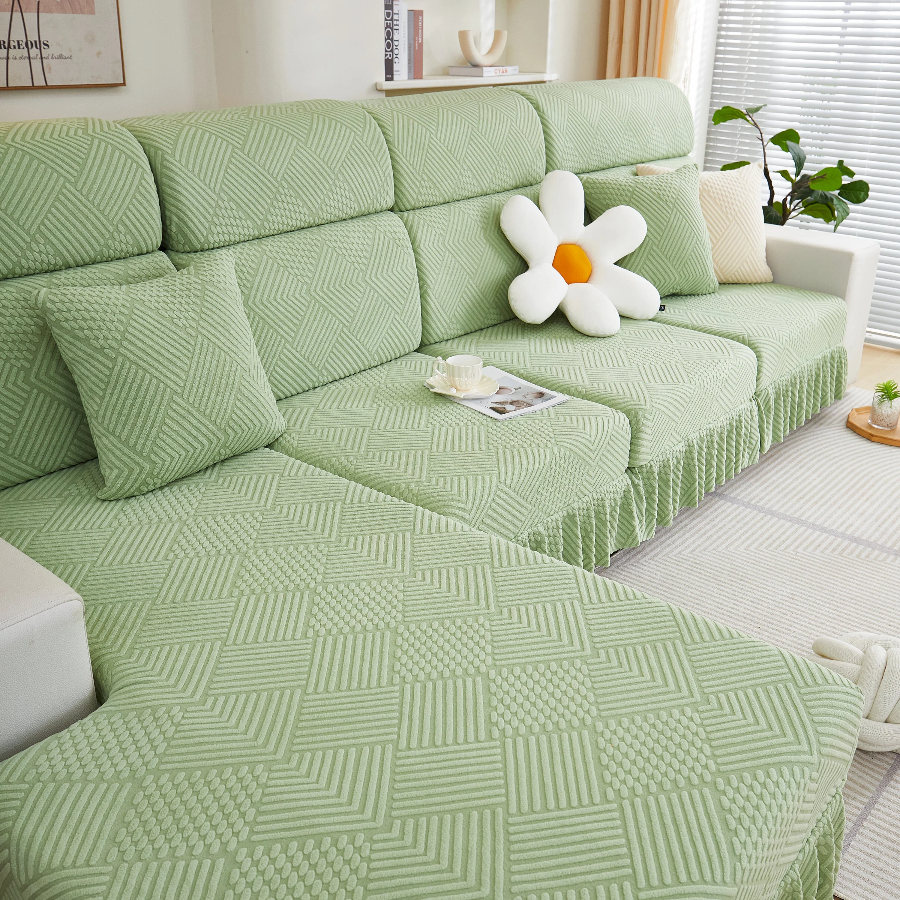 Stretch Sofa Covers for Couch Seats and Cushions, Suitable for 1/2/3/4/L Seater Sofas and Couches - Image 19