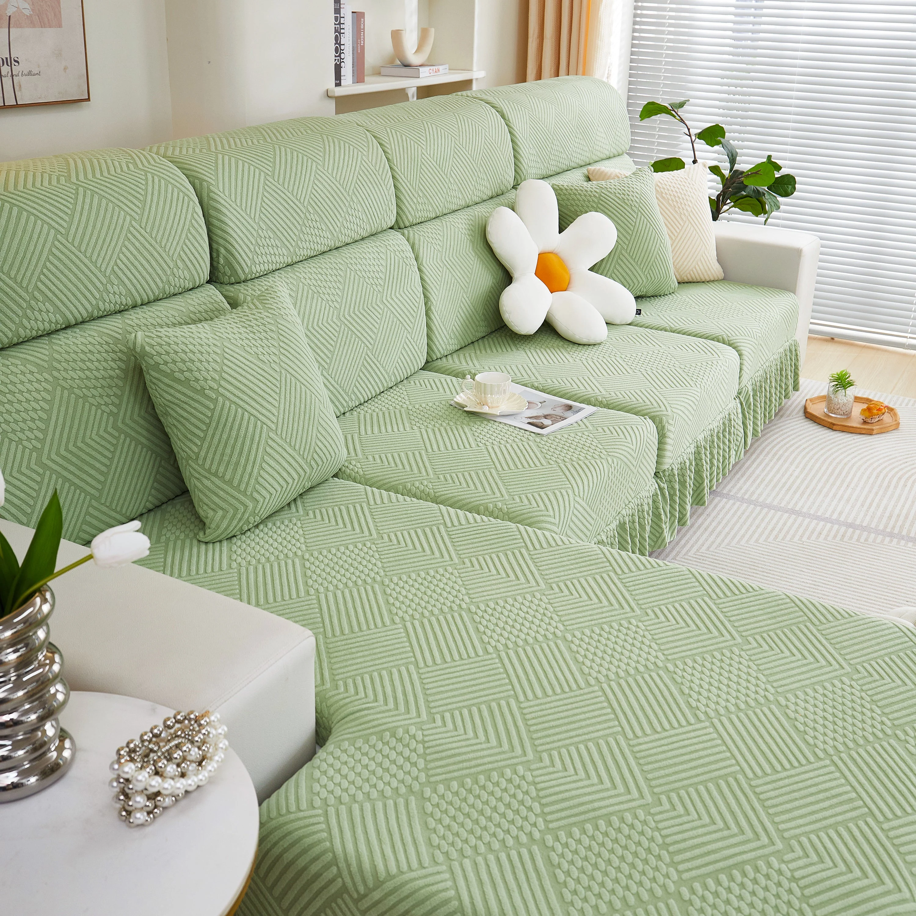 Stretch Sofa Covers for Couch Seats and Cushions, Suitable for 1/2/3/4/L Seater Sofas and Couches - Image 20