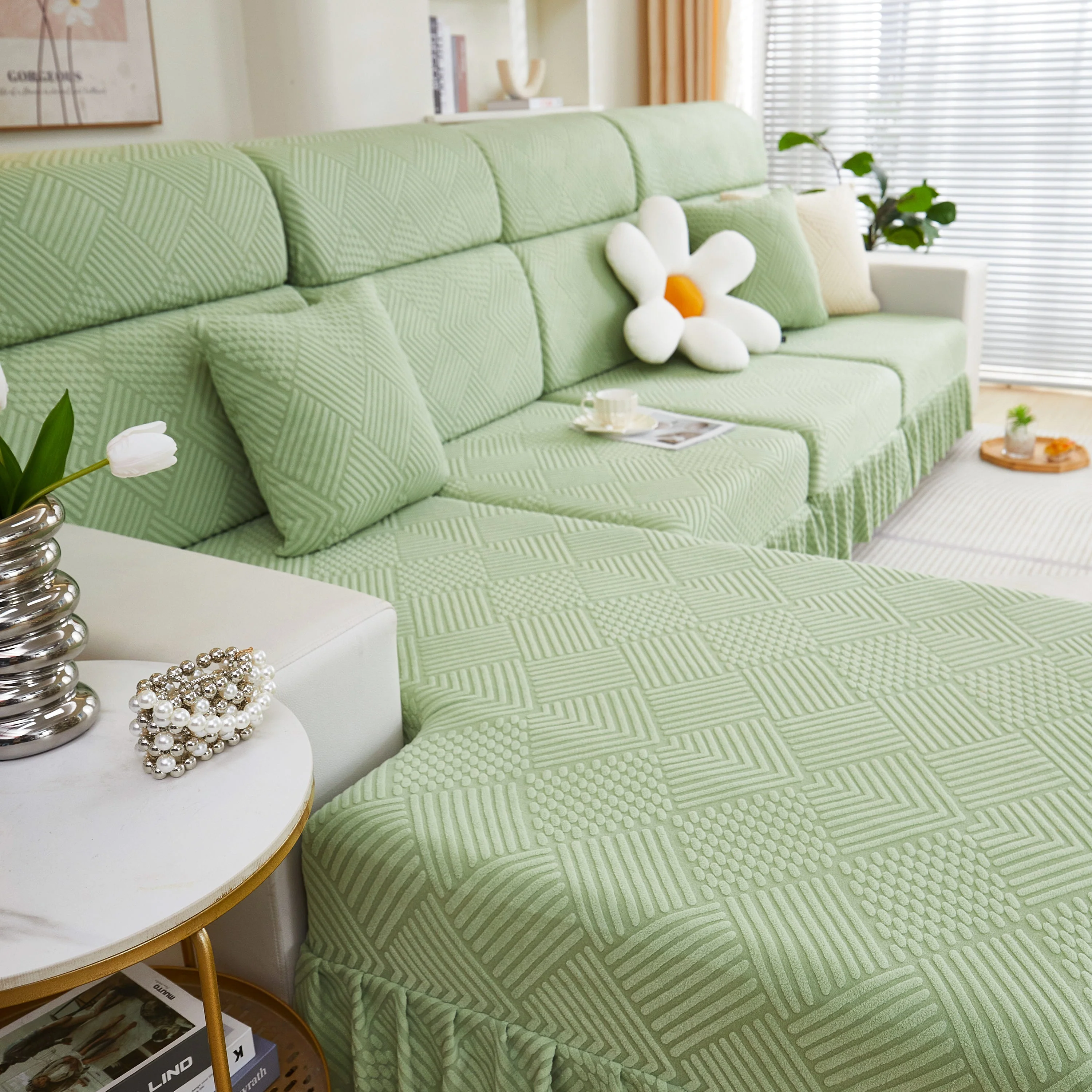 Stretch Sofa Covers for Couch Seats and Cushions, Suitable for 1/2/3/4/L Seater Sofas and Couches - Image 21