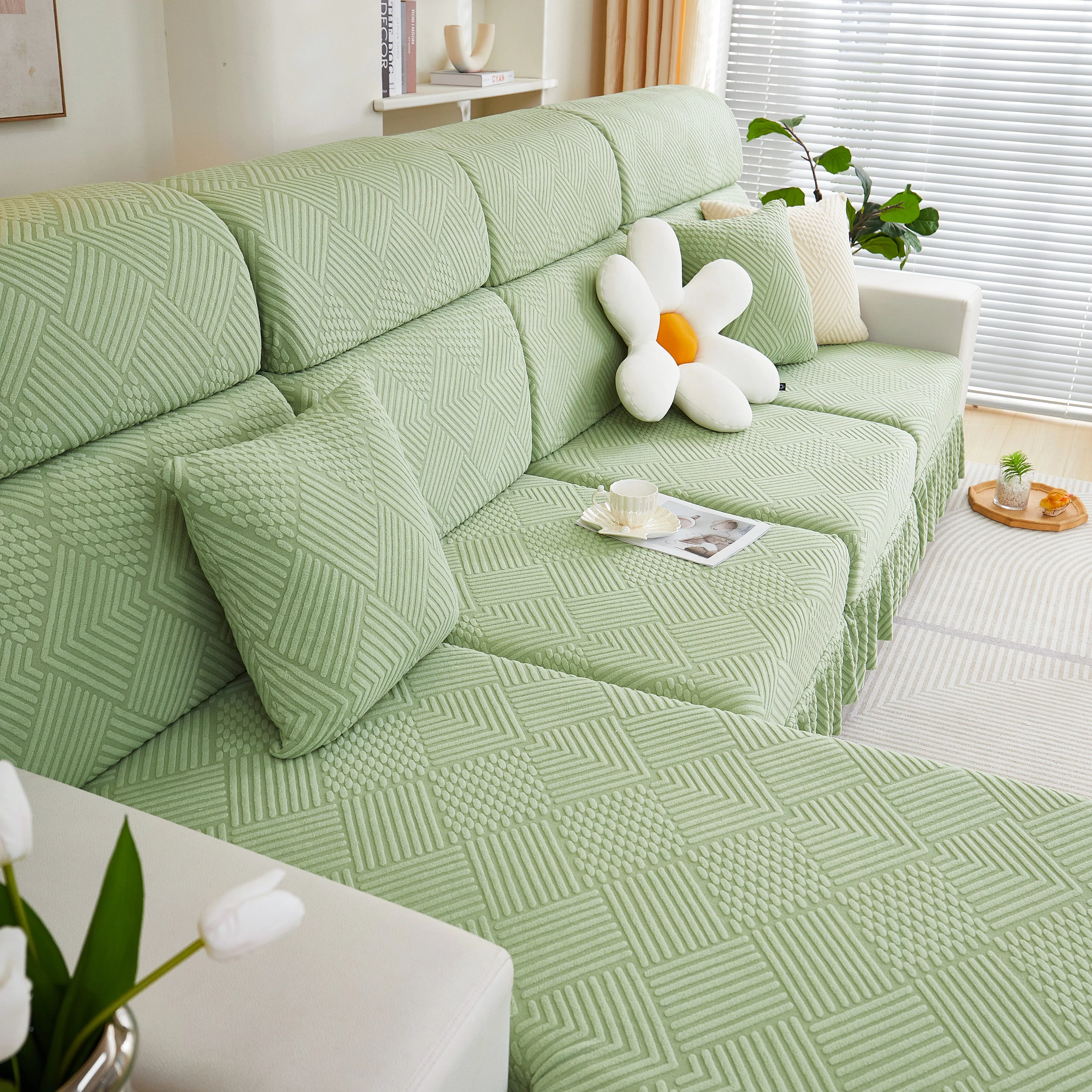 Stretch Sofa Covers for Couch Seats and Cushions, Suitable for 1/2/3/4/L Seater Sofas and Couches - Image 22