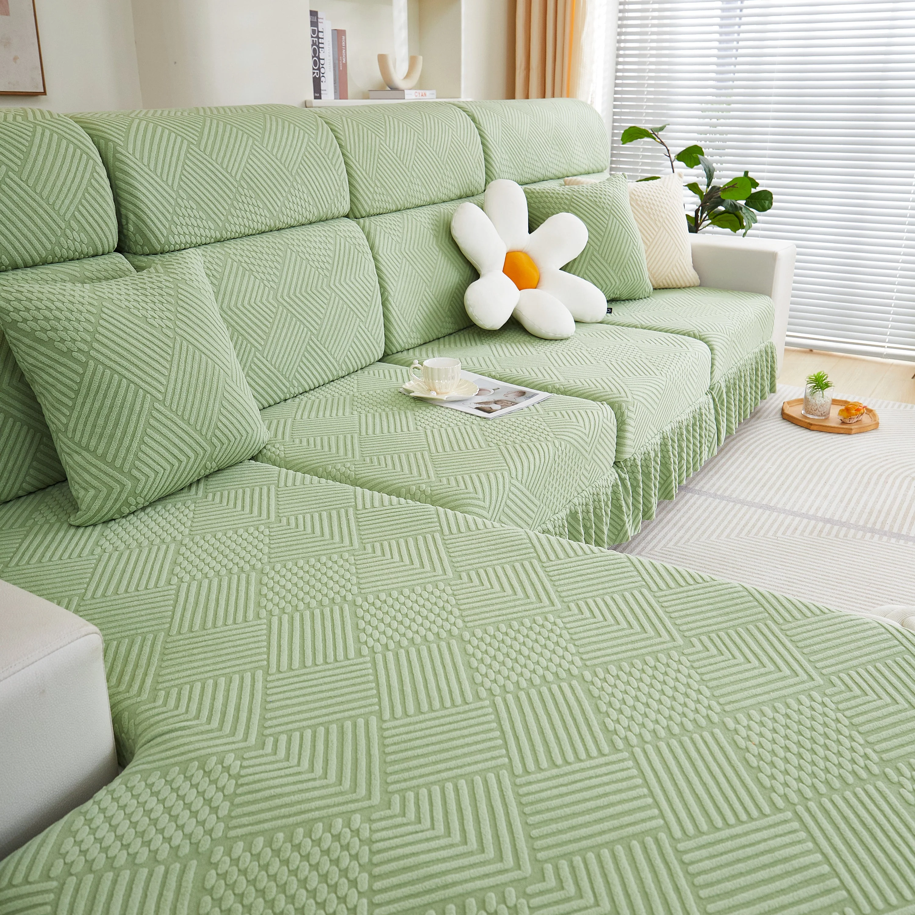 Stretch Sofa Covers for Couch Seats and Cushions, Suitable for 1/2/3/4/L Seater Sofas and Couches - Image 23