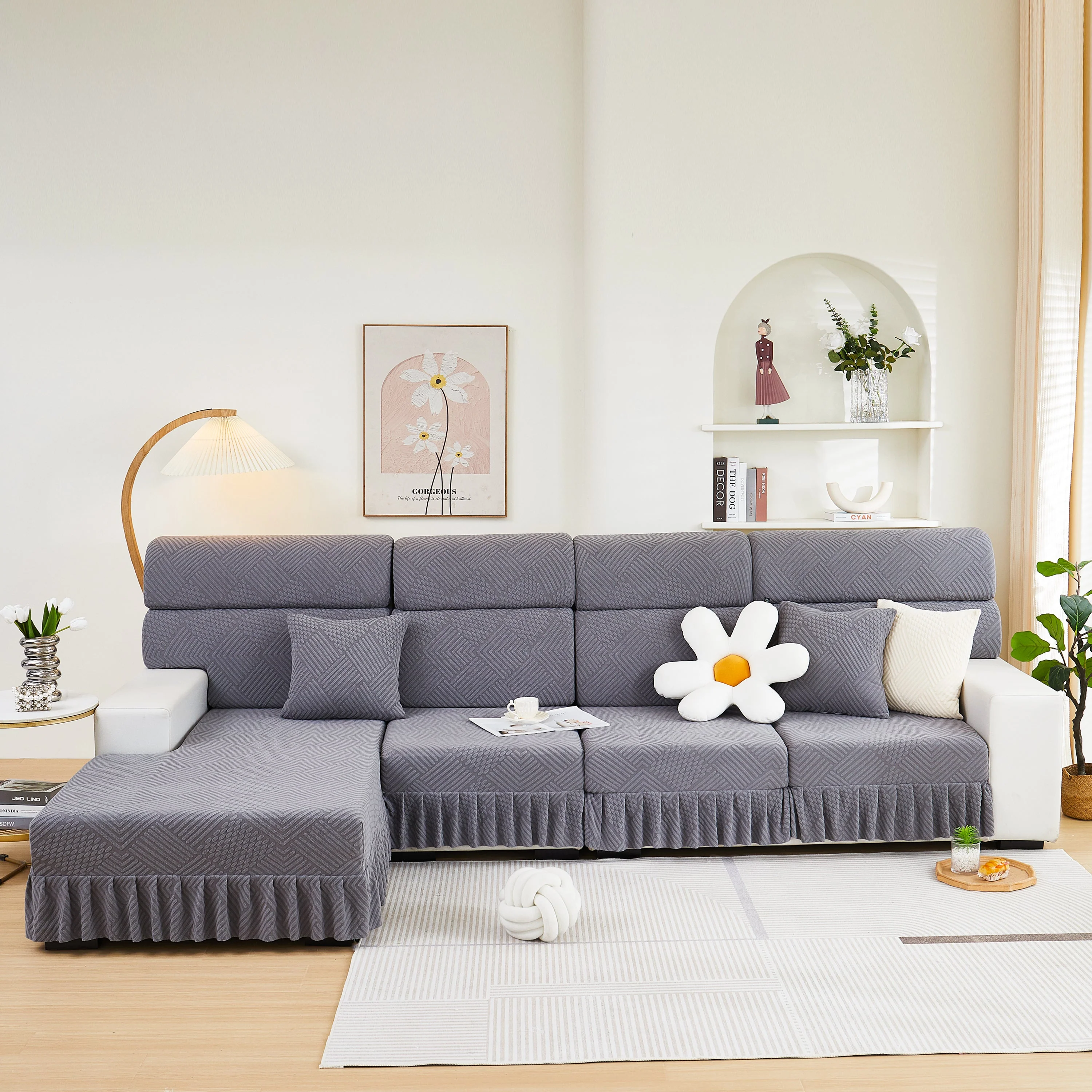 Stretch Sofa Covers for Couch Seats and Cushions, Suitable for 1/2/3/4/L Seater Sofas and Couches - Image 26