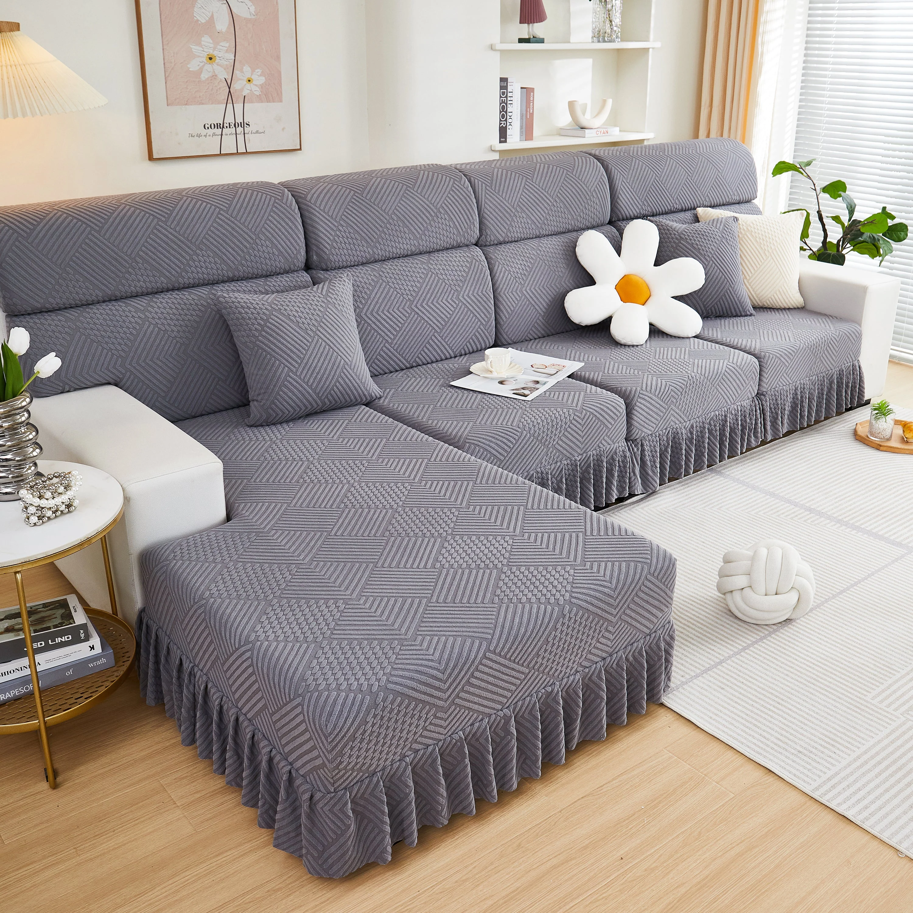 Stretch Sofa Covers for Couch Seats and Cushions, Suitable for 1/2/3/4/L Seater Sofas and Couches - Image 27