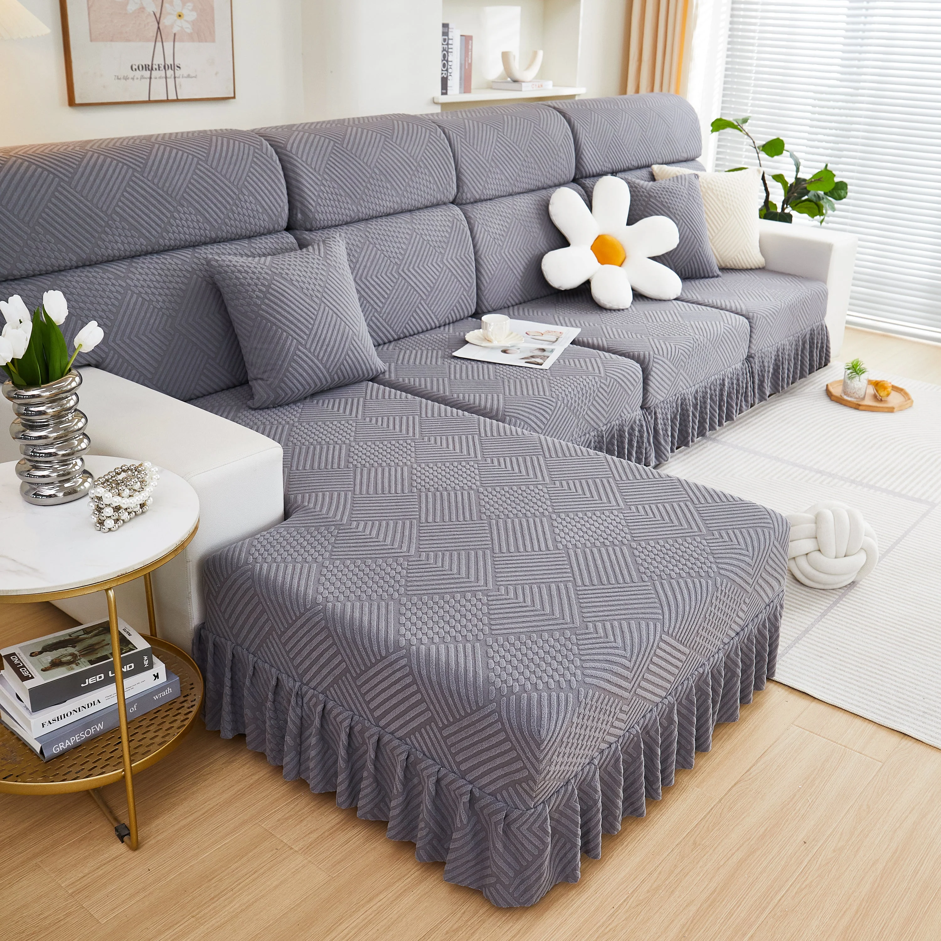 Stretch Sofa Covers for Couch Seats and Cushions, Suitable for 1/2/3/4/L Seater Sofas and Couches - Image 28