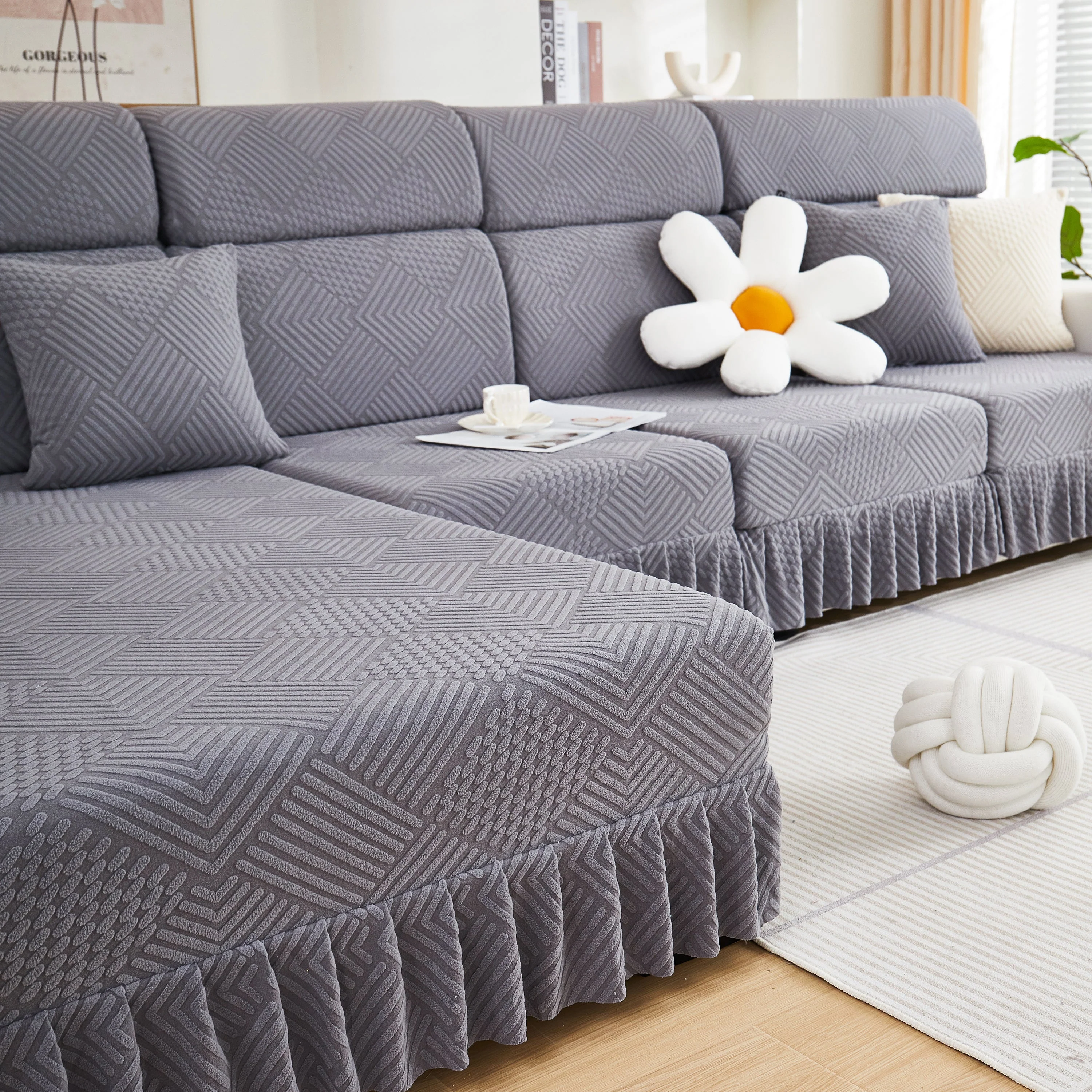 Stretch Sofa Covers for Couch Seats and Cushions, Suitable for 1/2/3/4/L Seater Sofas and Couches - Image 29