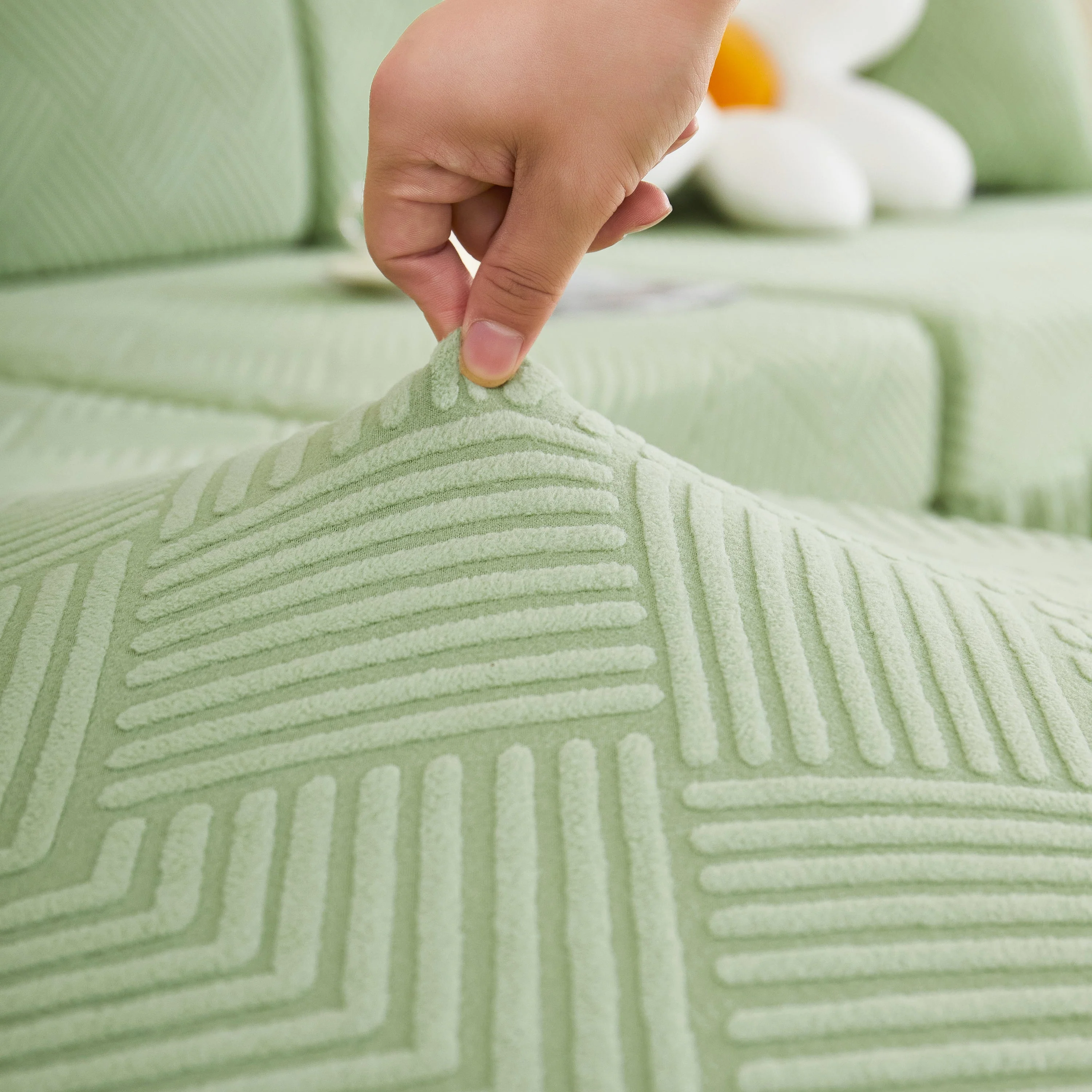 Stretch Sofa Covers for Couch Seats and Cushions, Suitable for 1/2/3/4/L Seater Sofas and Couches - Image 3