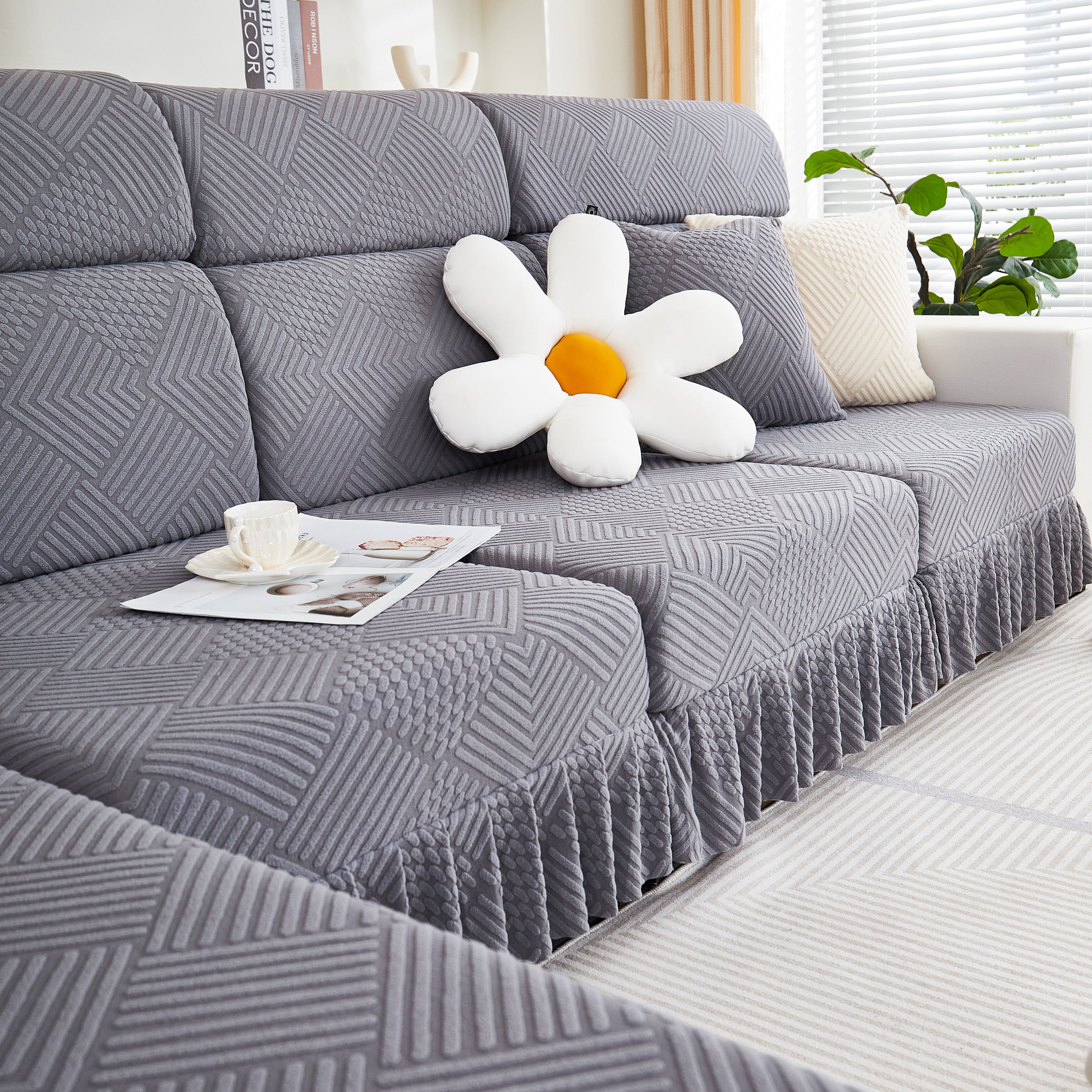 Stretch Sofa Covers for Couch Seats and Cushions, Suitable for 1/2/3/4/L Seater Sofas and Couches - Image 30