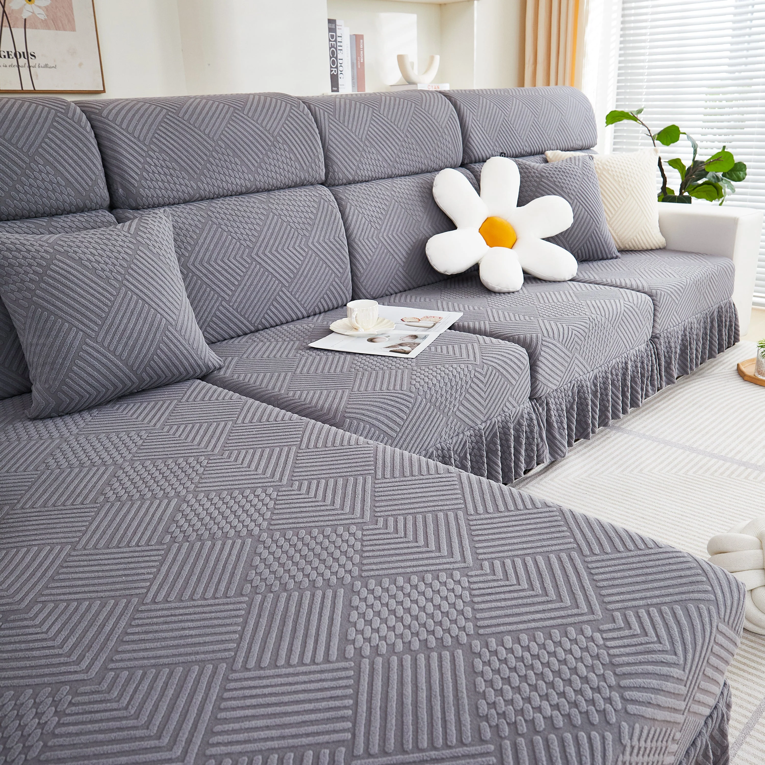 Stretch Sofa Covers for Couch Seats and Cushions, Suitable for 1/2/3/4/L Seater Sofas and Couches - Image 37
