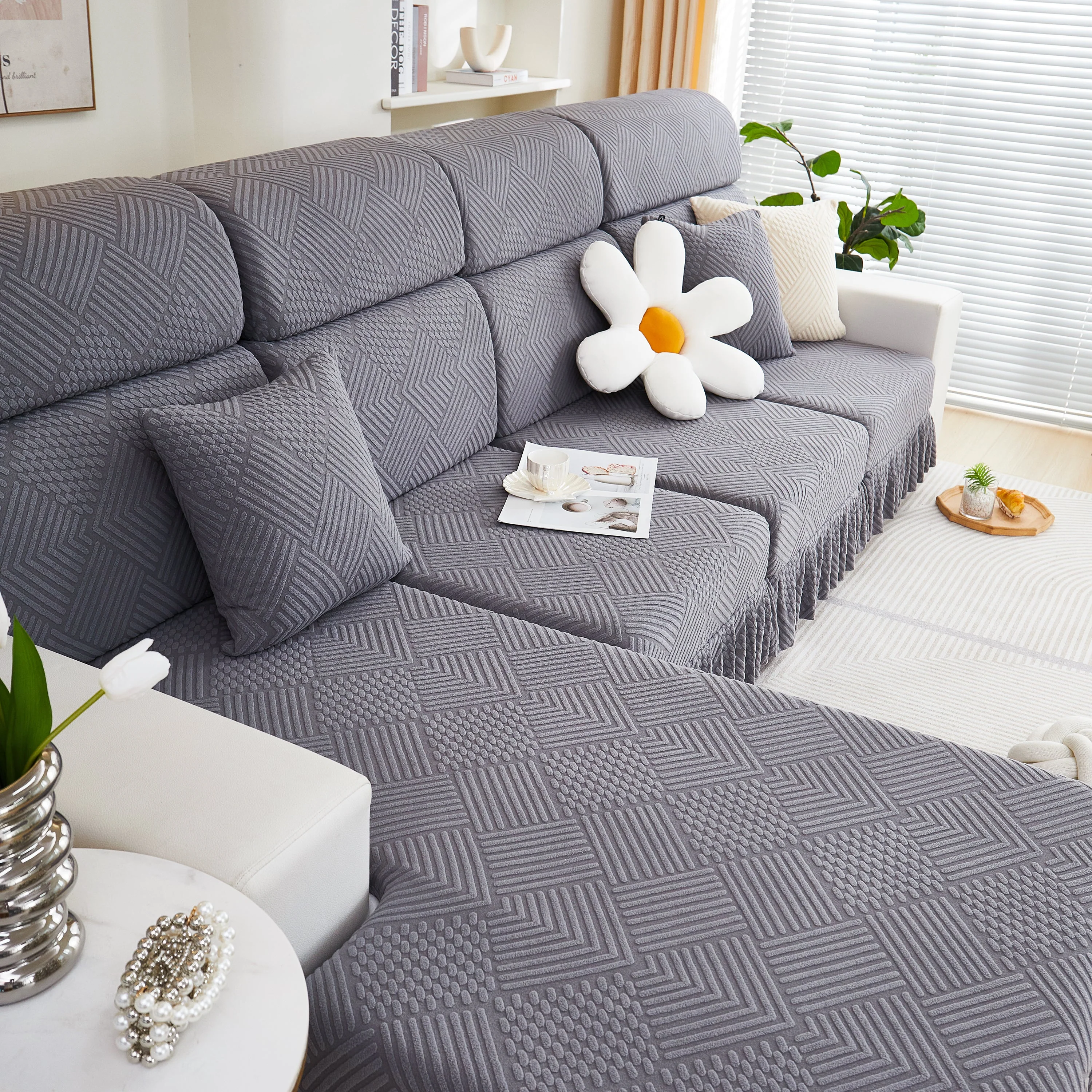 Stretch Sofa Covers for Couch Seats and Cushions, Suitable for 1/2/3/4/L Seater Sofas and Couches - Image 38