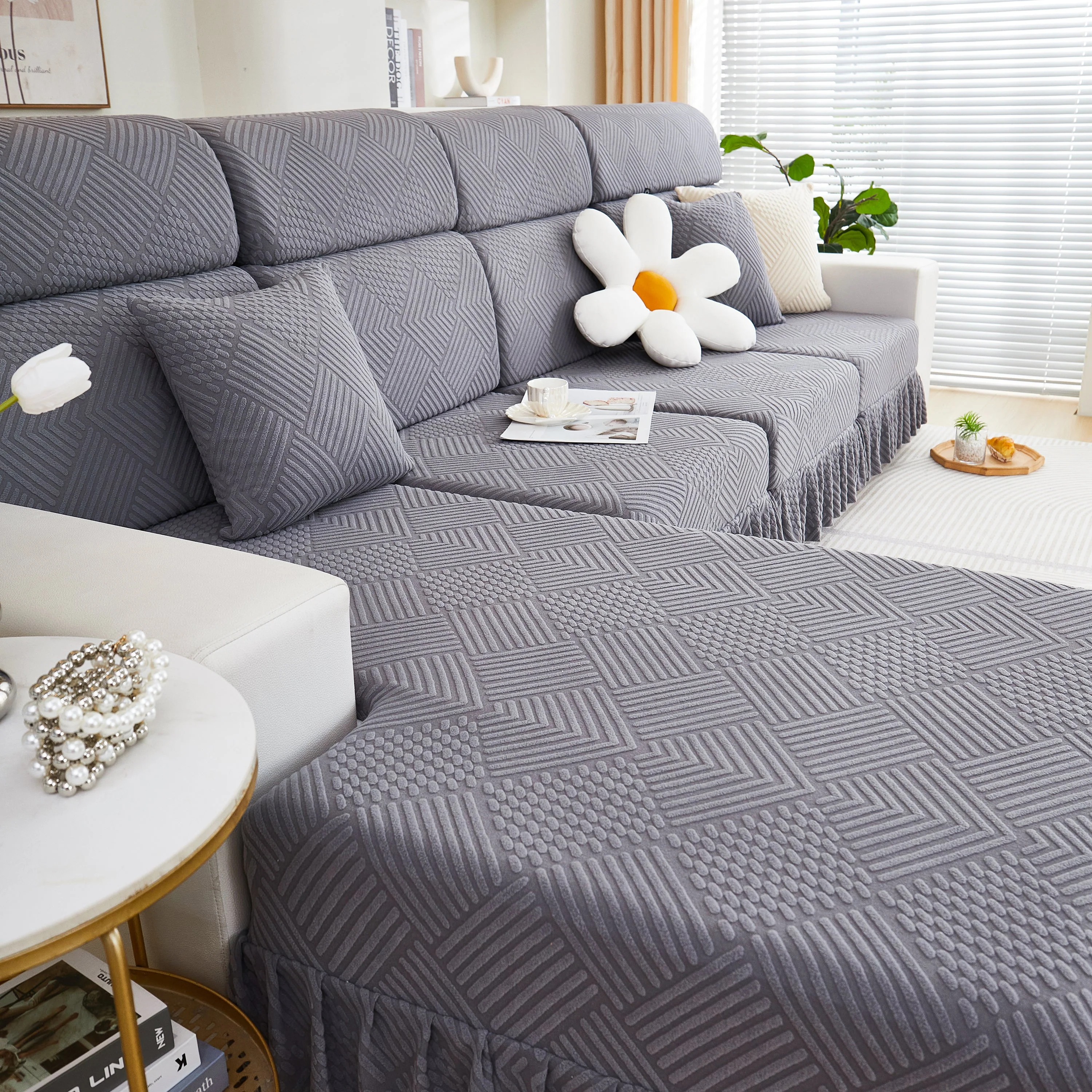 Stretch Sofa Covers for Couch Seats and Cushions, Suitable for 1/2/3/4/L Seater Sofas and Couches - Image 39