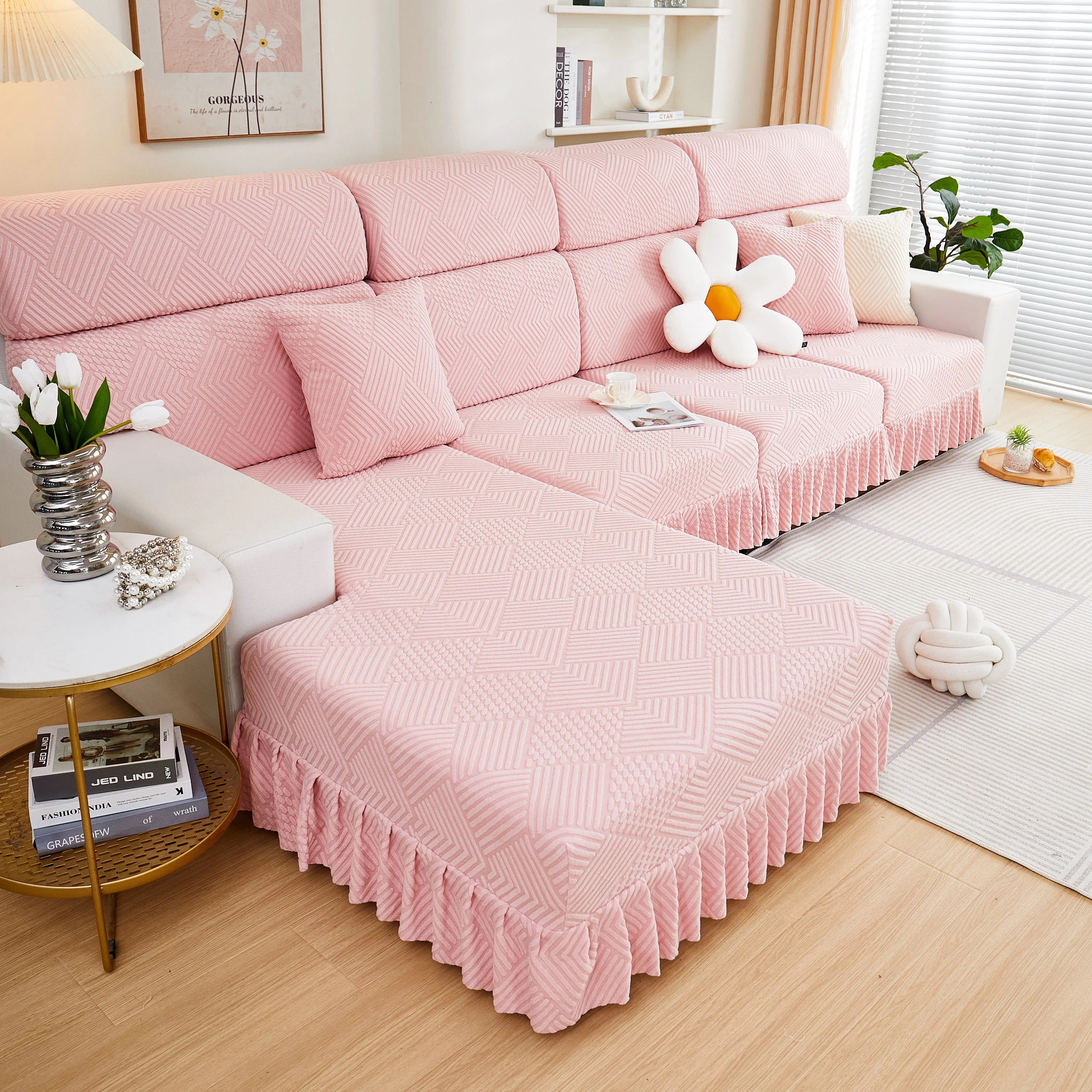 Stretch Sofa Covers for Couch Seats and Cushions, Suitable for 1/2/3/4/L Seater Sofas and Couches - Image 53
