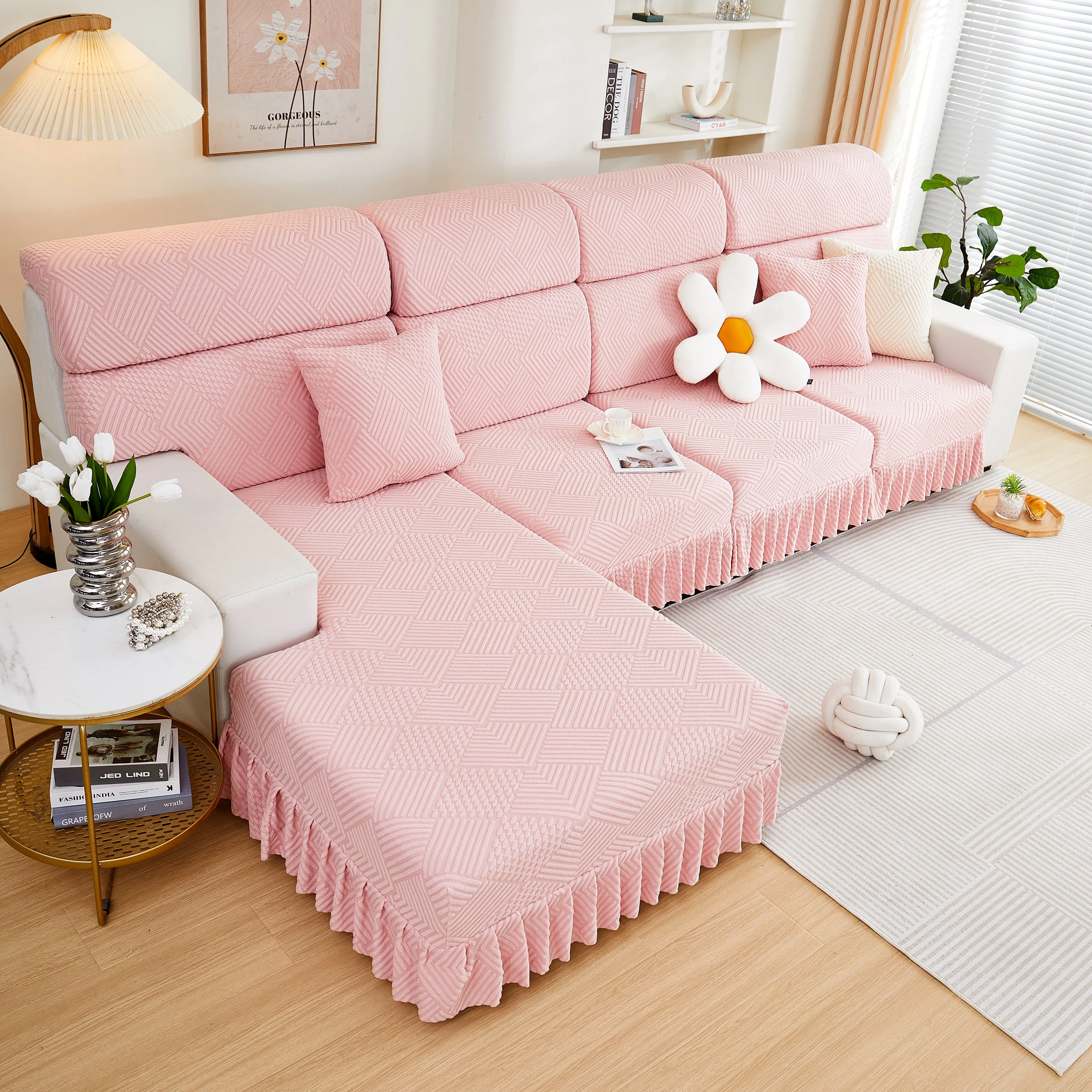 Stretch Sofa Covers for Couch Seats and Cushions, Suitable for 1/2/3/4/L Seater Sofas and Couches - Image 54