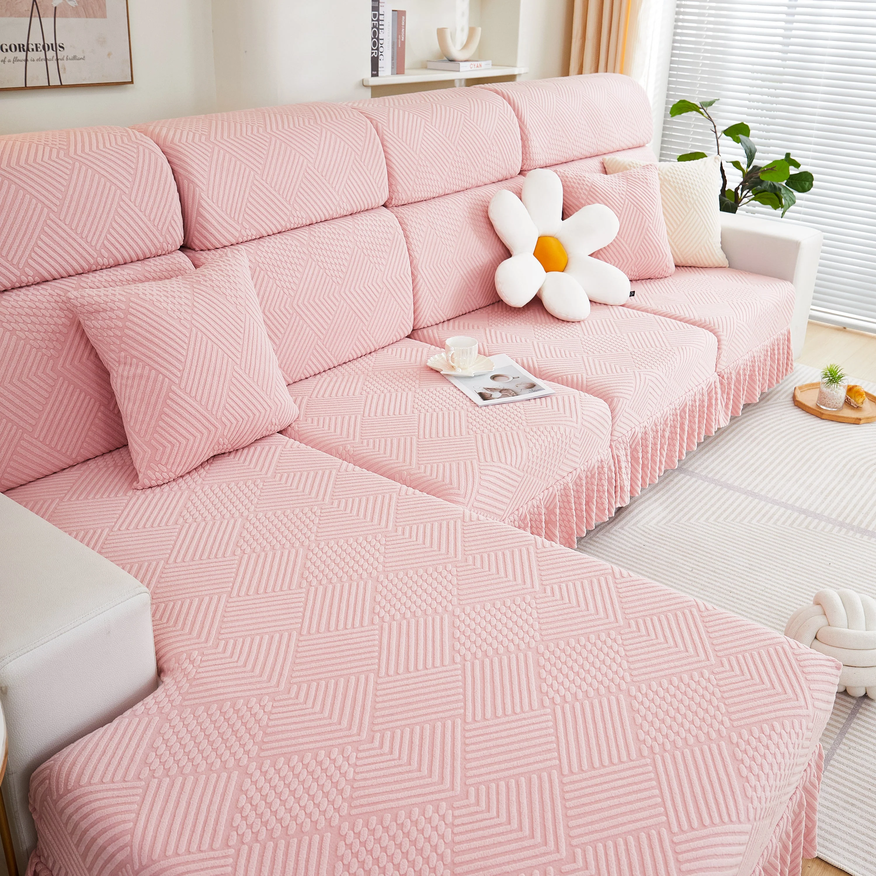 Stretch Sofa Covers for Couch Seats and Cushions, Suitable for 1/2/3/4/L Seater Sofas and Couches - Image 55