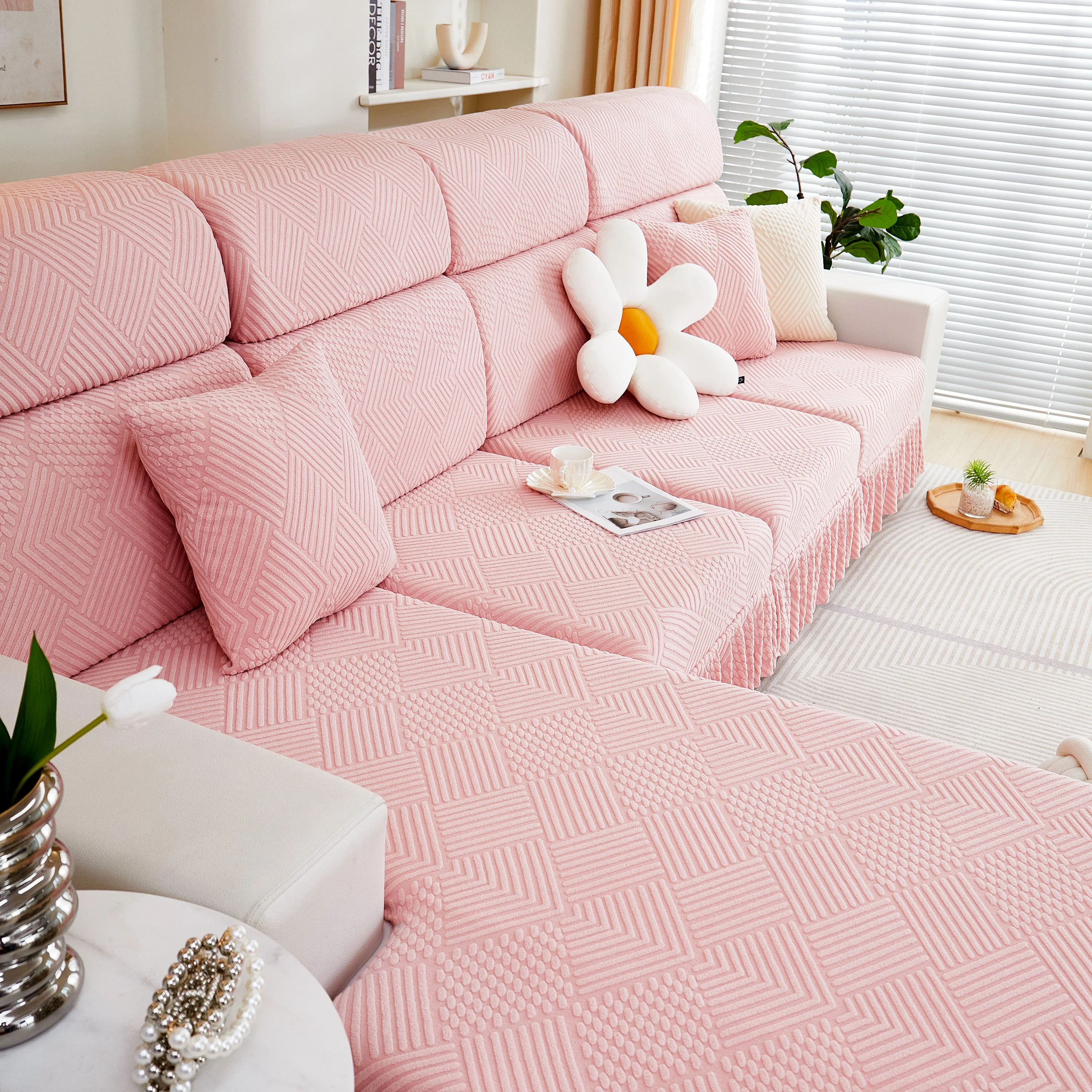Stretch Sofa Covers for Couch Seats and Cushions, Suitable for 1/2/3/4/L Seater Sofas and Couches - Image 58