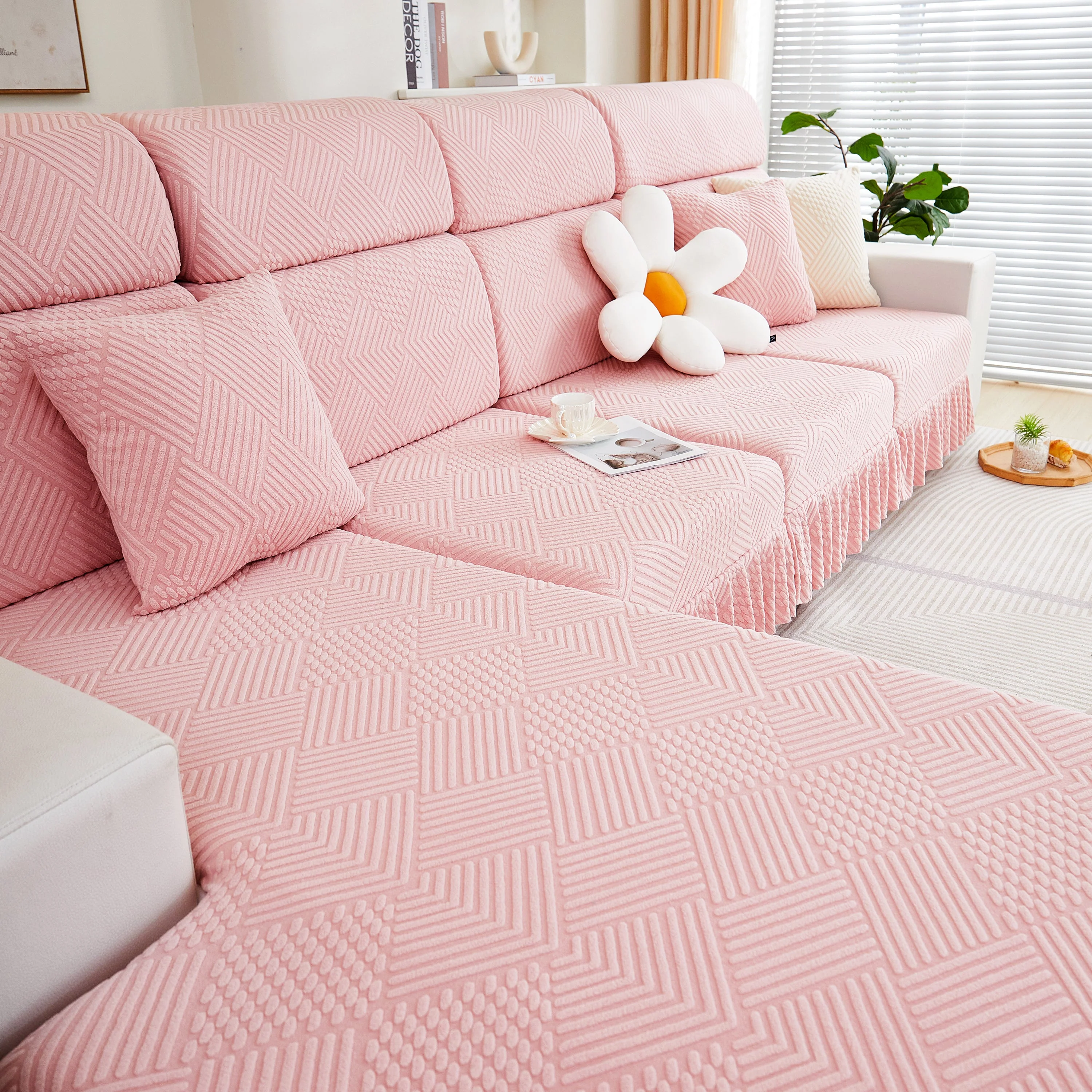 Stretch Sofa Covers for Couch Seats and Cushions, Suitable for 1/2/3/4/L Seater Sofas and Couches - Image 59
