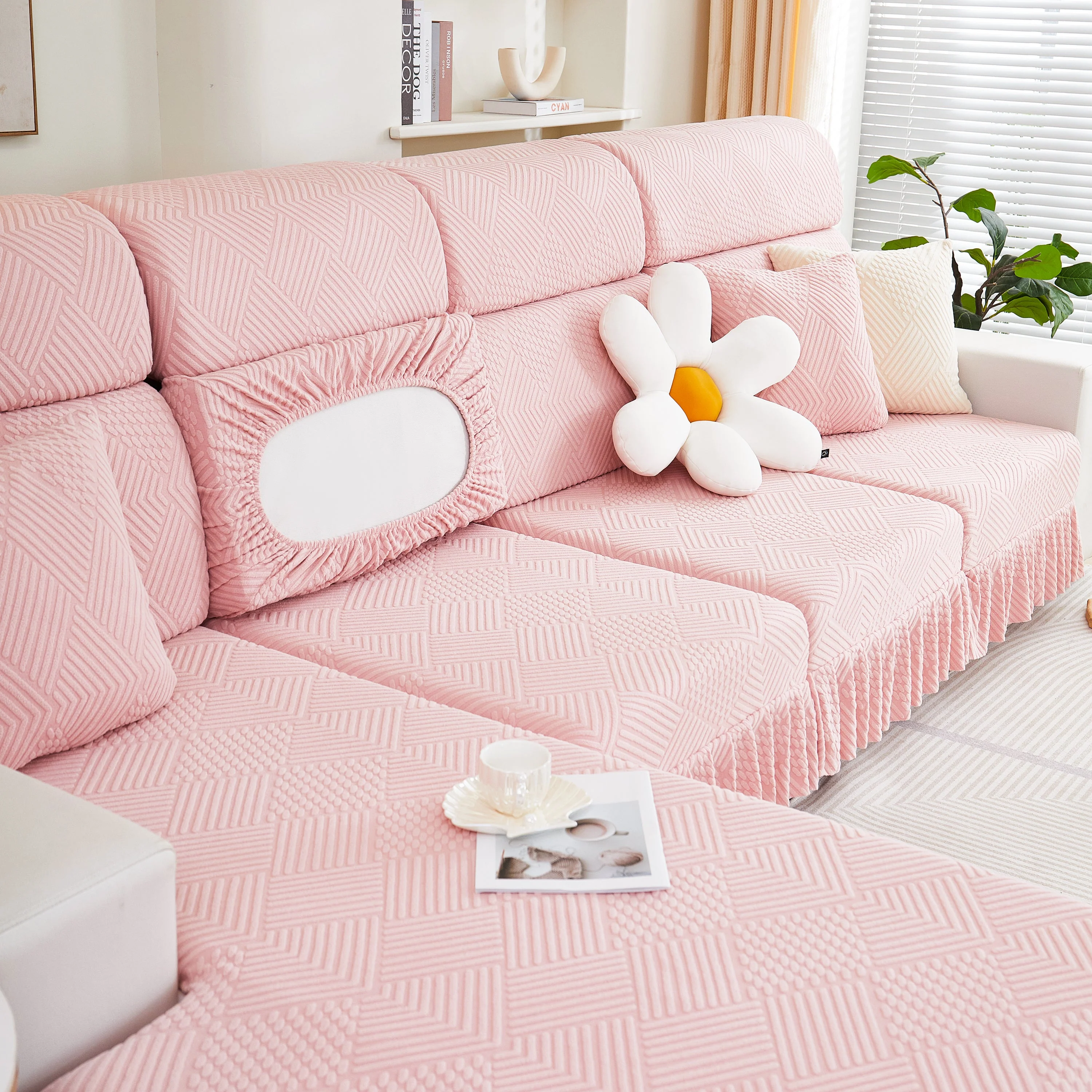 Stretch Sofa Covers for Couch Seats and Cushions, Suitable for 1/2/3/4/L Seater Sofas and Couches - Image 62