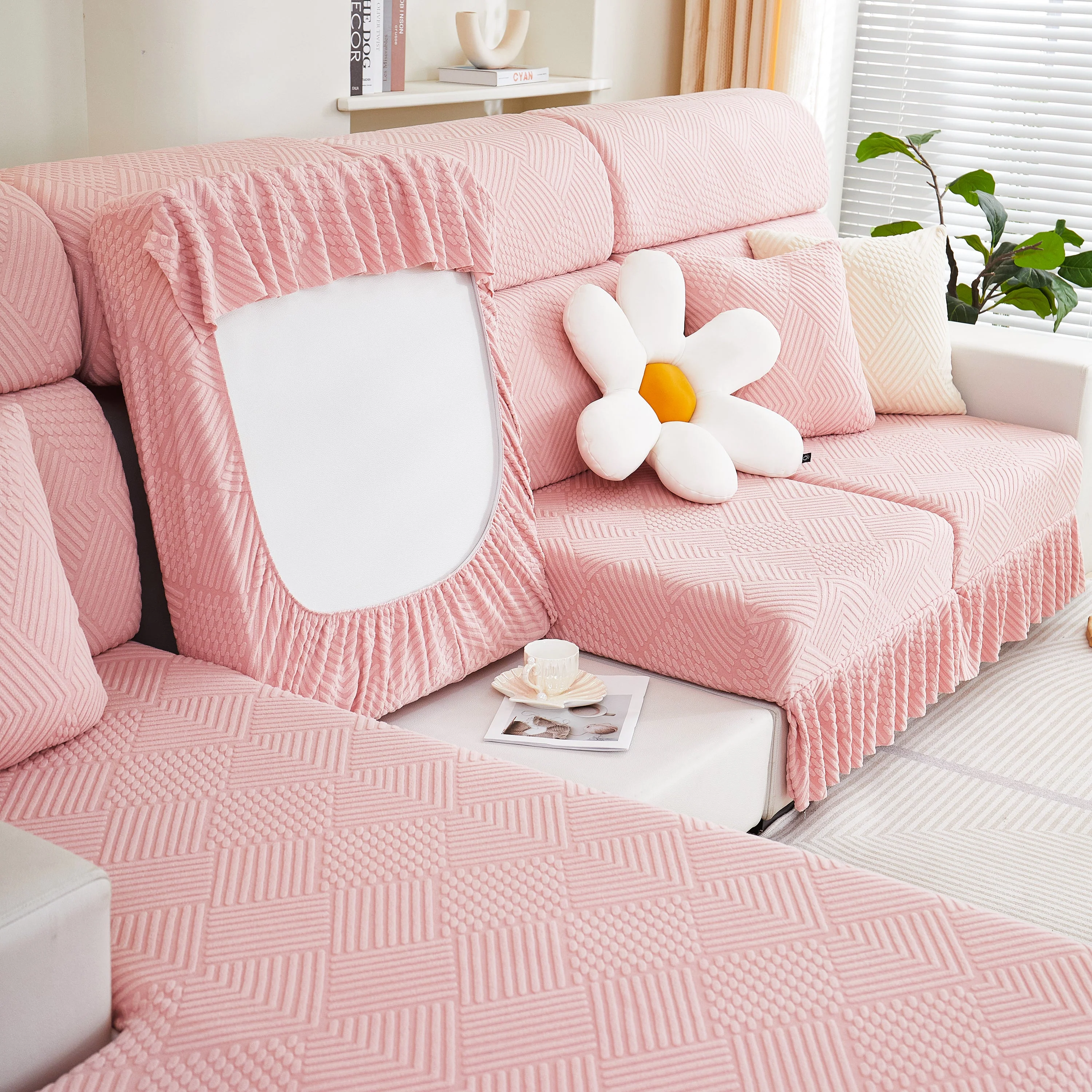 Stretch Sofa Covers for Couch Seats and Cushions, Suitable for 1/2/3/4/L Seater Sofas and Couches - Image 63