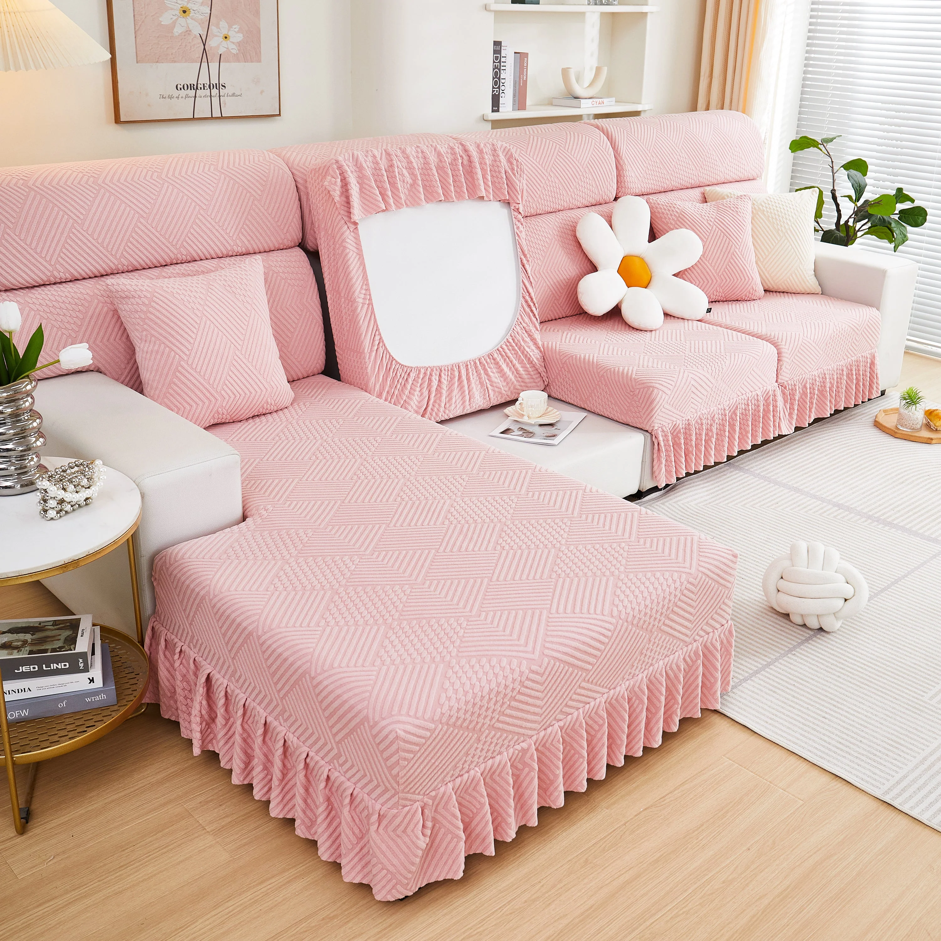 Stretch Sofa Covers for Couch Seats and Cushions, Suitable for 1/2/3/4/L Seater Sofas and Couches - Image 64