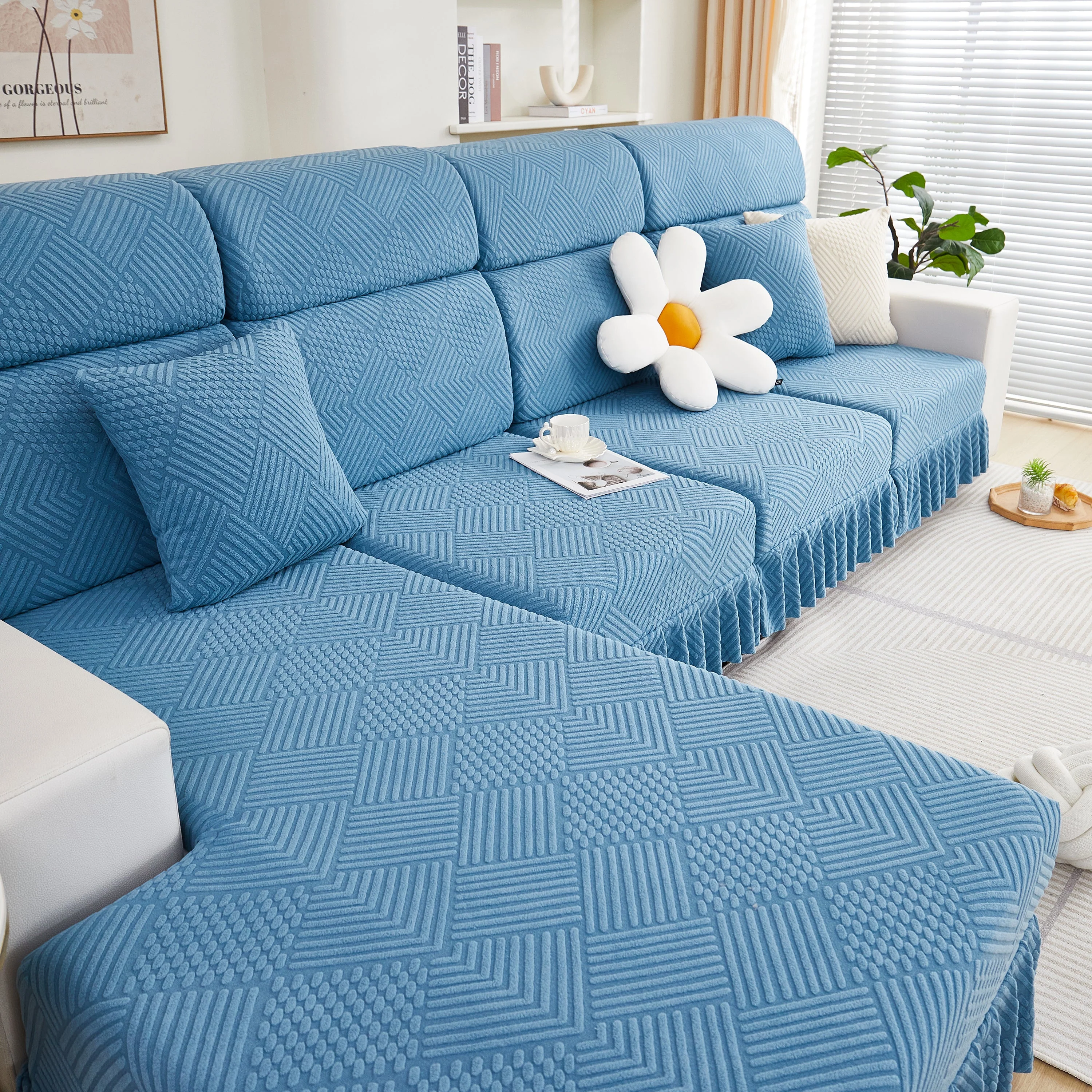 Stretch Sofa Covers for Couch Seats and Cushions, Suitable for 1/2/3/4/L Seater Sofas and Couches - Image 72