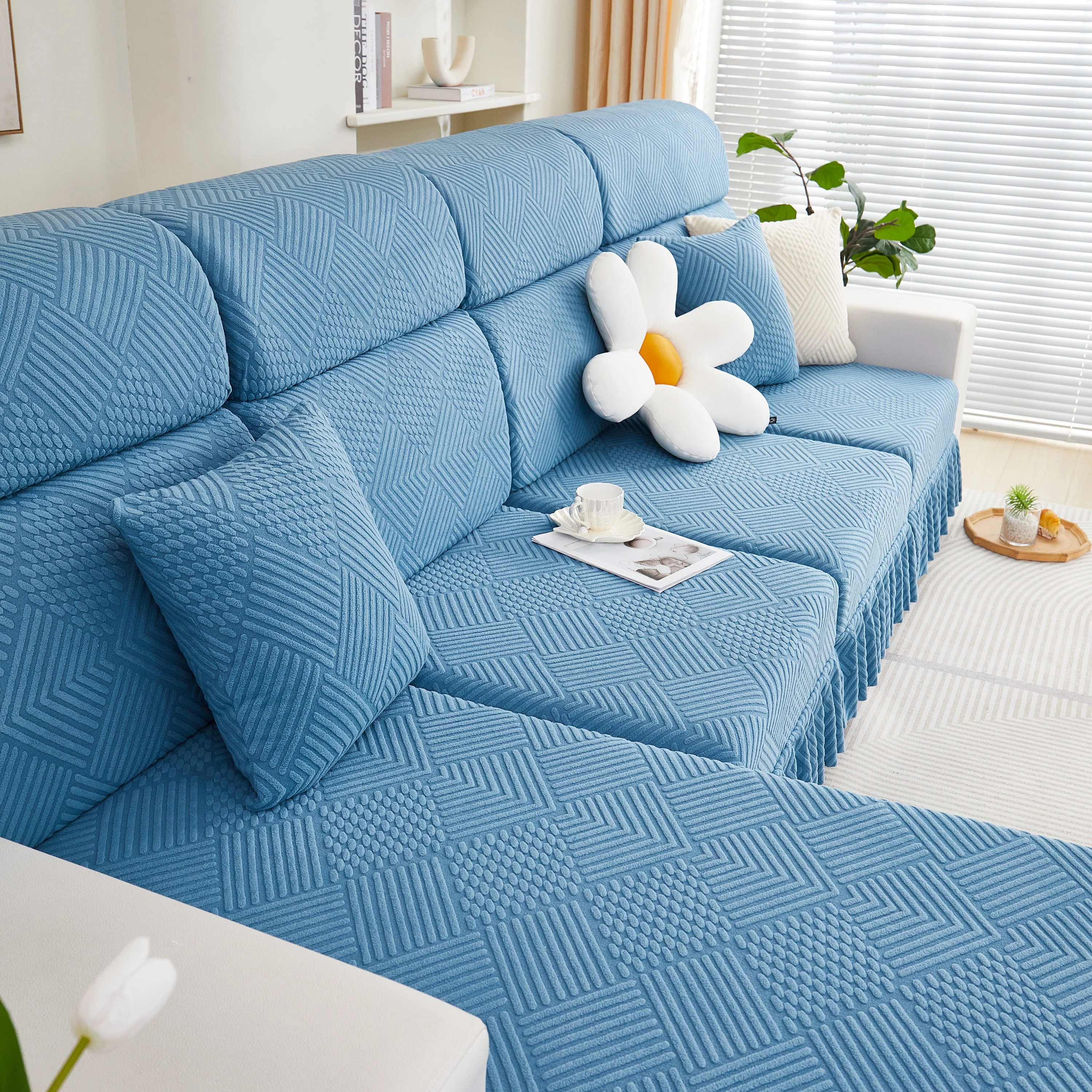 Stretch Sofa Covers for Couch Seats and Cushions, Suitable for 1/2/3/4/L Seater Sofas and Couches - Image 73