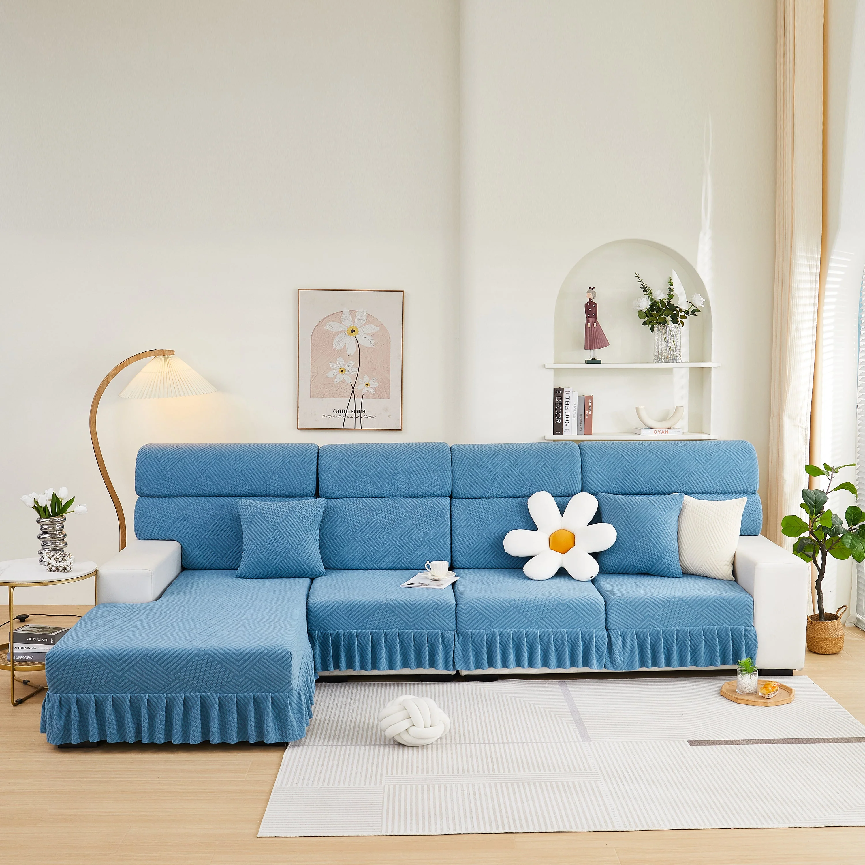 Stretch Sofa Covers for Couch Seats and Cushions, Suitable for 1/2/3/4/L Seater Sofas and Couches - Image 74