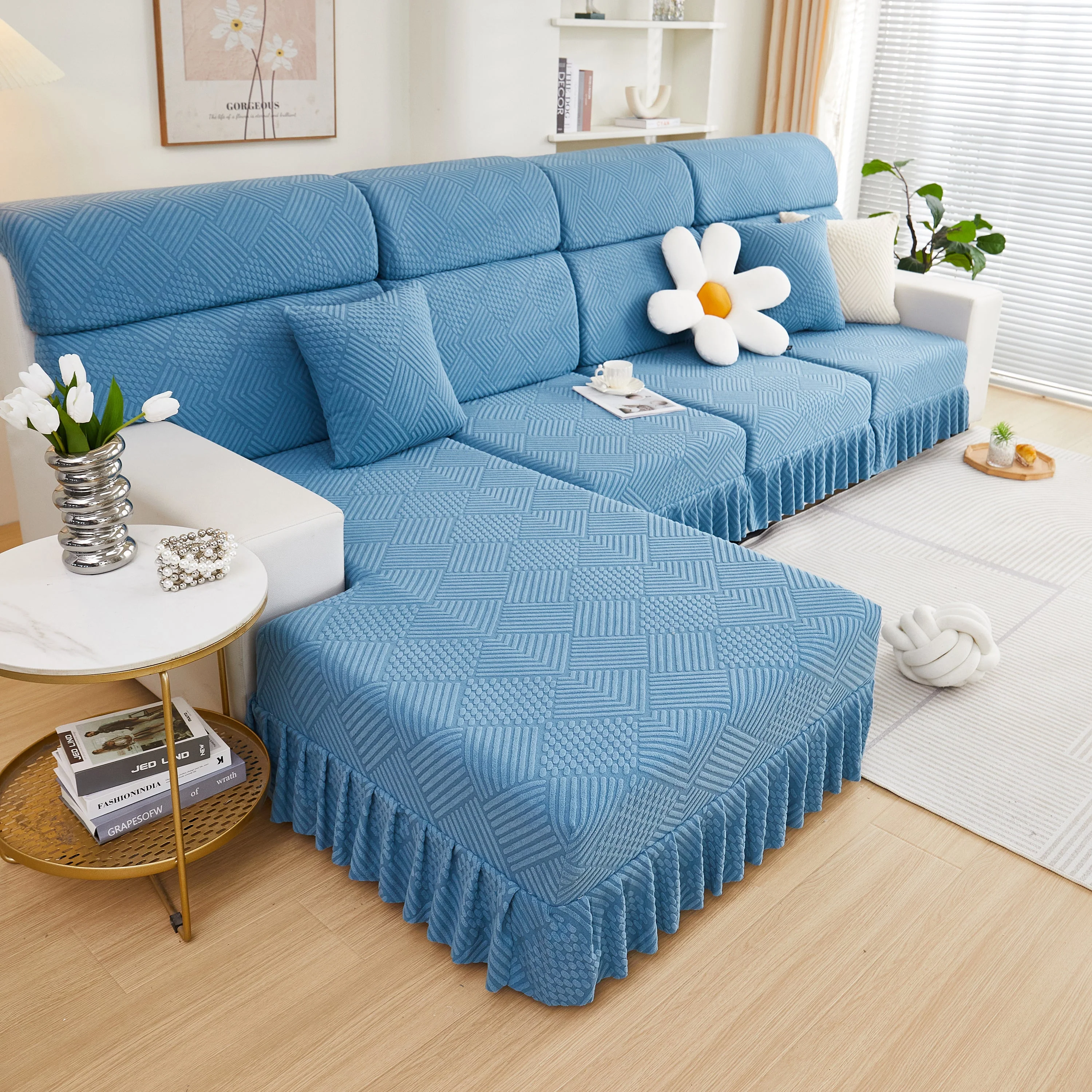 Stretch Sofa Covers for Couch Seats and Cushions, Suitable for 1/2/3/4/L Seater Sofas and Couches - Image 76