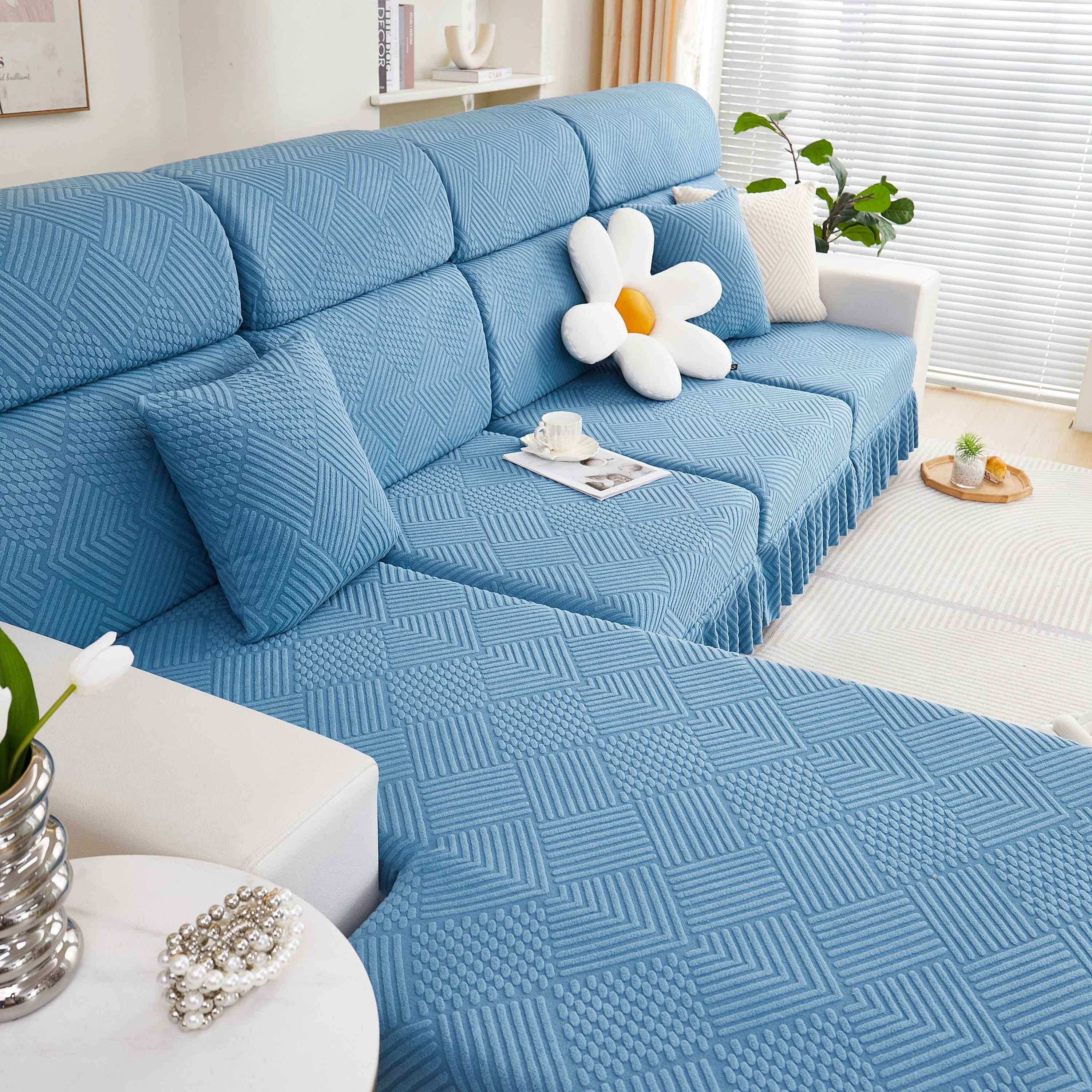 Stretch Sofa Covers for Couch Seats and Cushions, Suitable for 1/2/3/4/L Seater Sofas and Couches - Image 78