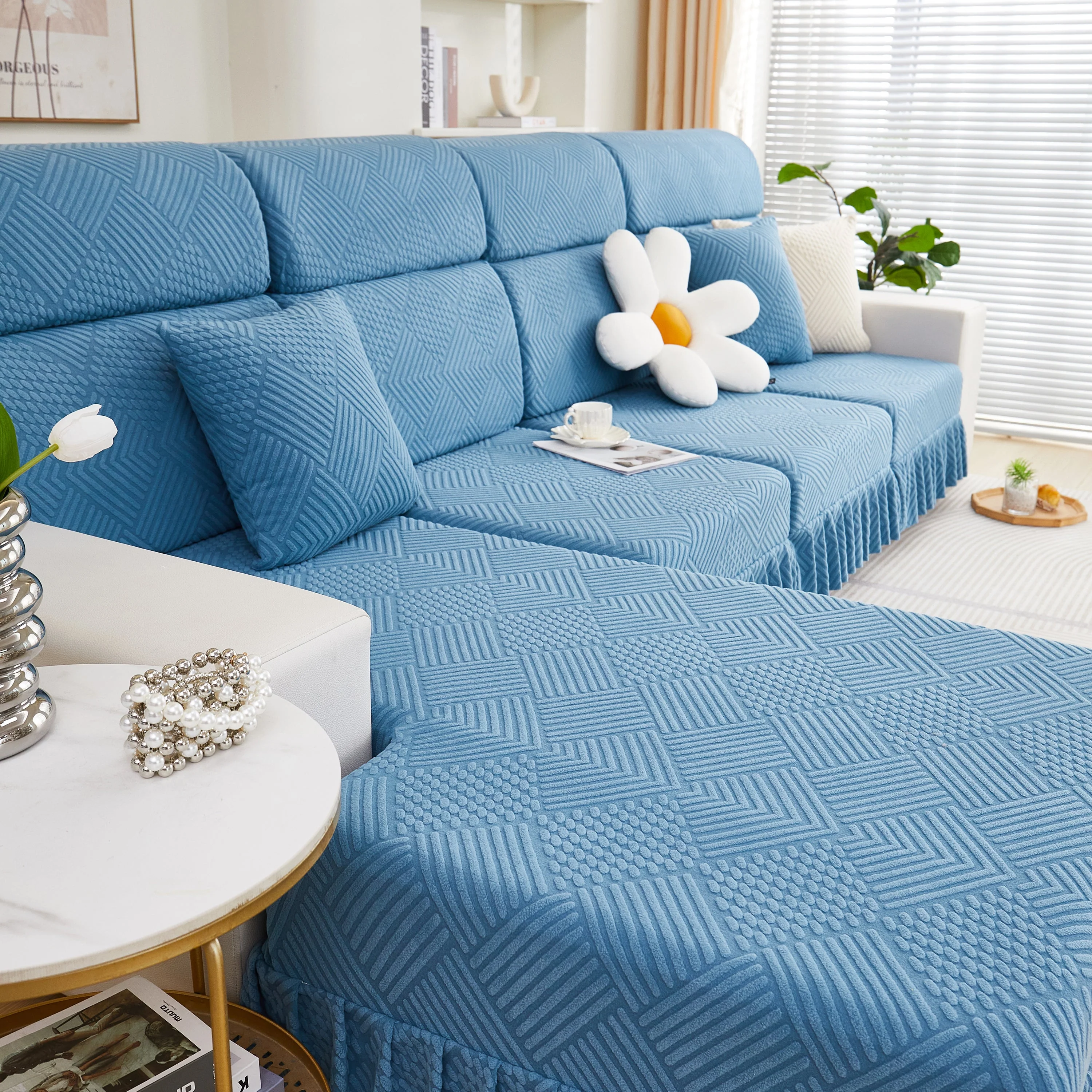 Stretch Sofa Covers for Couch Seats and Cushions, Suitable for 1/2/3/4/L Seater Sofas and Couches - Image 79