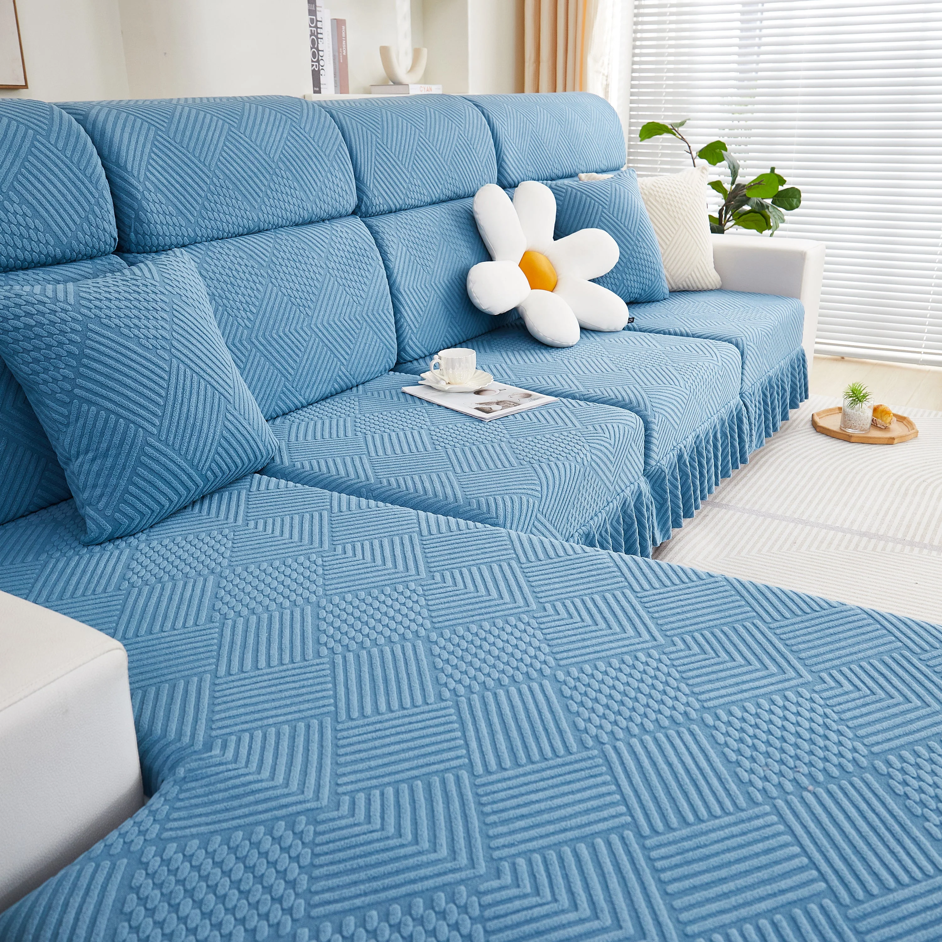 Stretch Sofa Covers for Couch Seats and Cushions, Suitable for 1/2/3/4/L Seater Sofas and Couches - Image 80