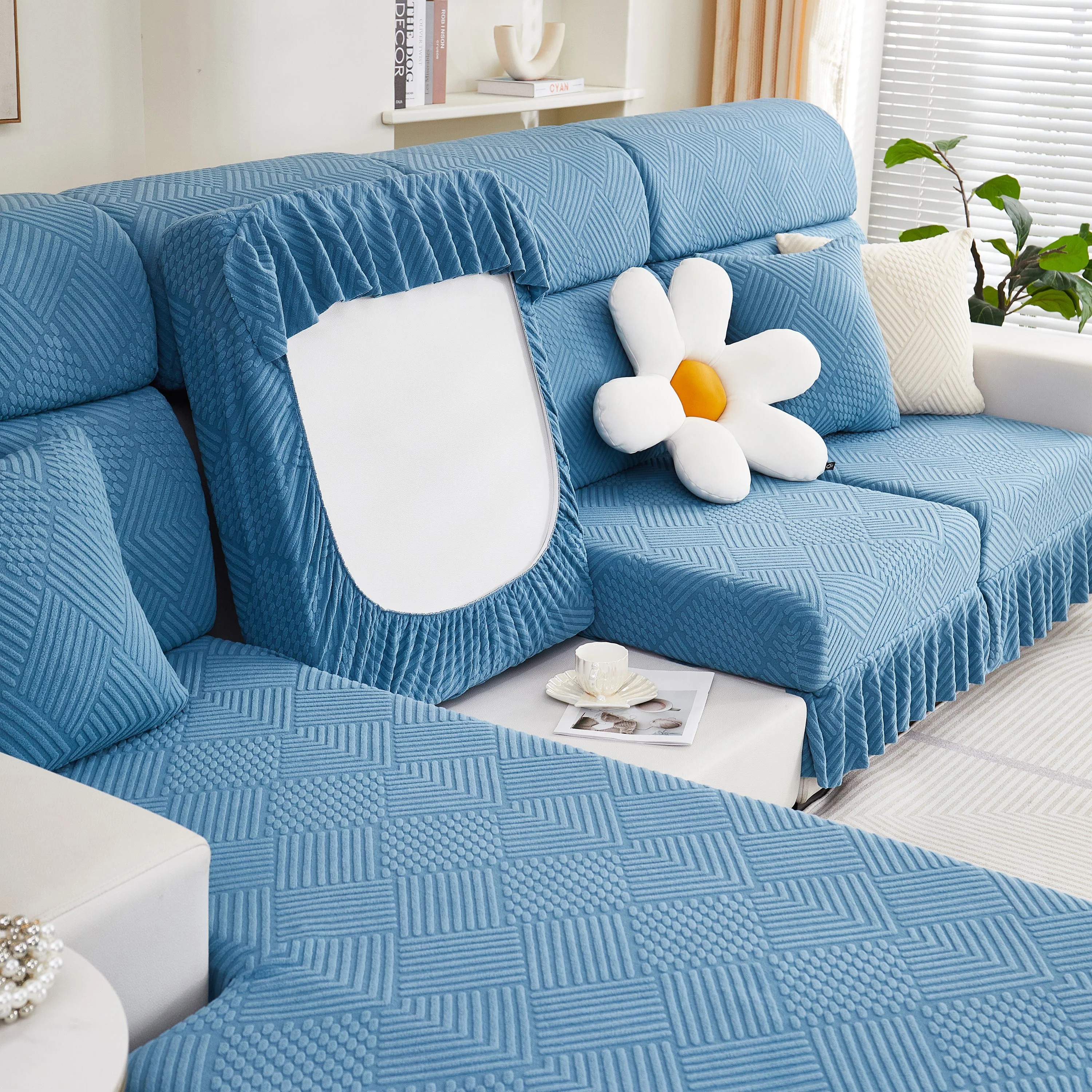 Stretch Sofa Covers for Couch Seats and Cushions, Suitable for 1/2/3/4/L Seater Sofas and Couches - Image 84
