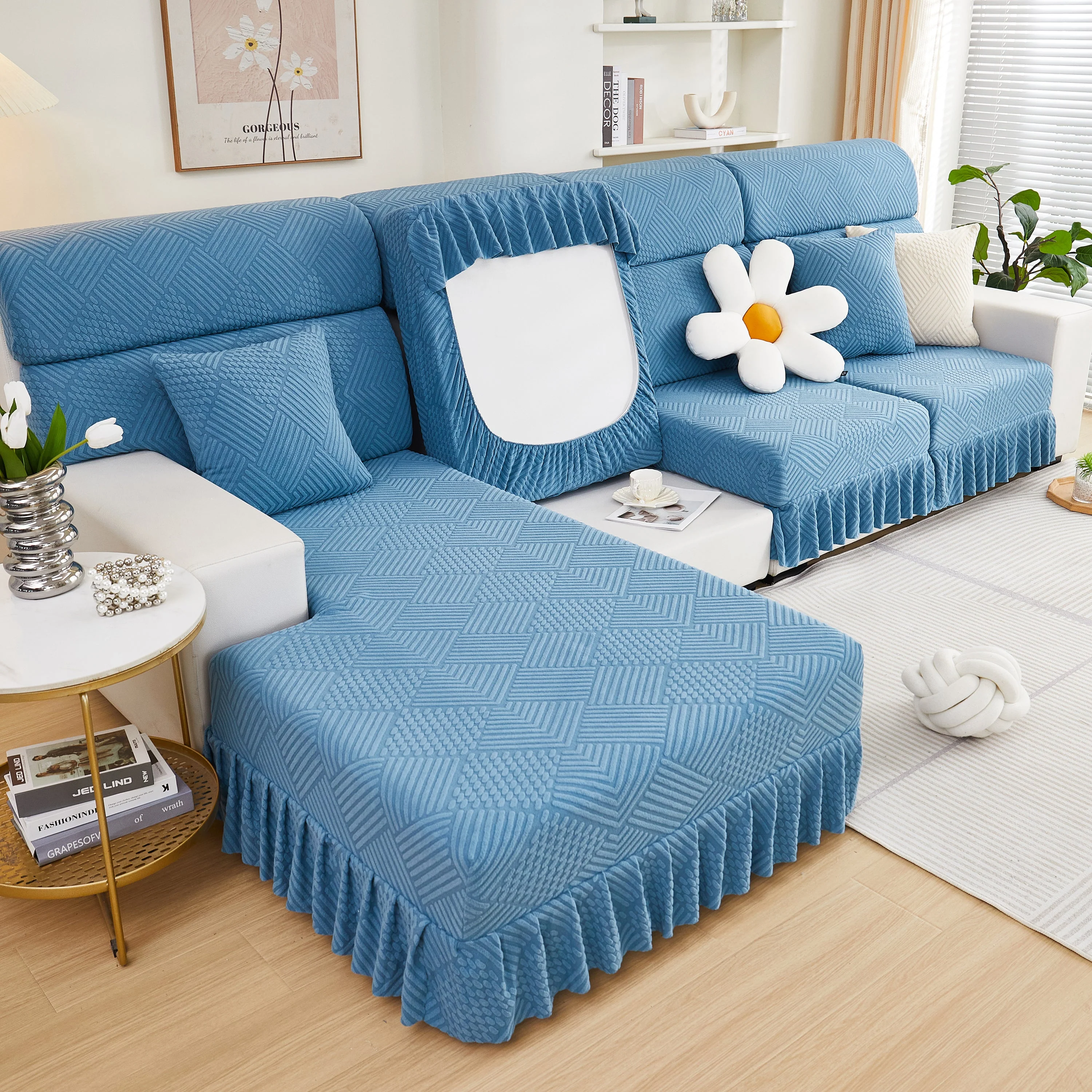 Stretch Sofa Covers for Couch Seats and Cushions, Suitable for 1/2/3/4/L Seater Sofas and Couches - Image 85