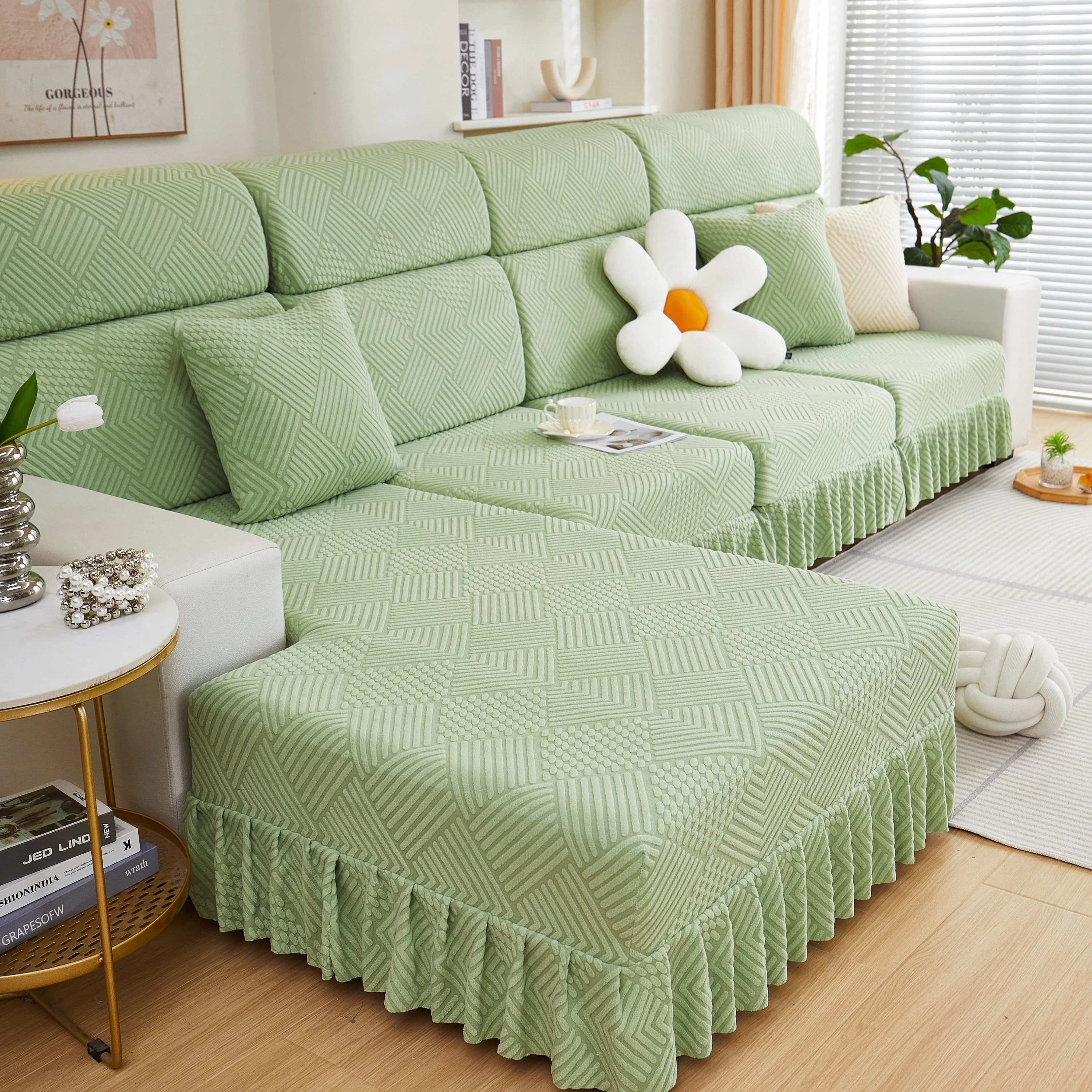 Stretch Sofa Covers for Couch Seats and Cushions, Suitable for 1/2/3/4/L Seater Sofas and Couches - Image 9