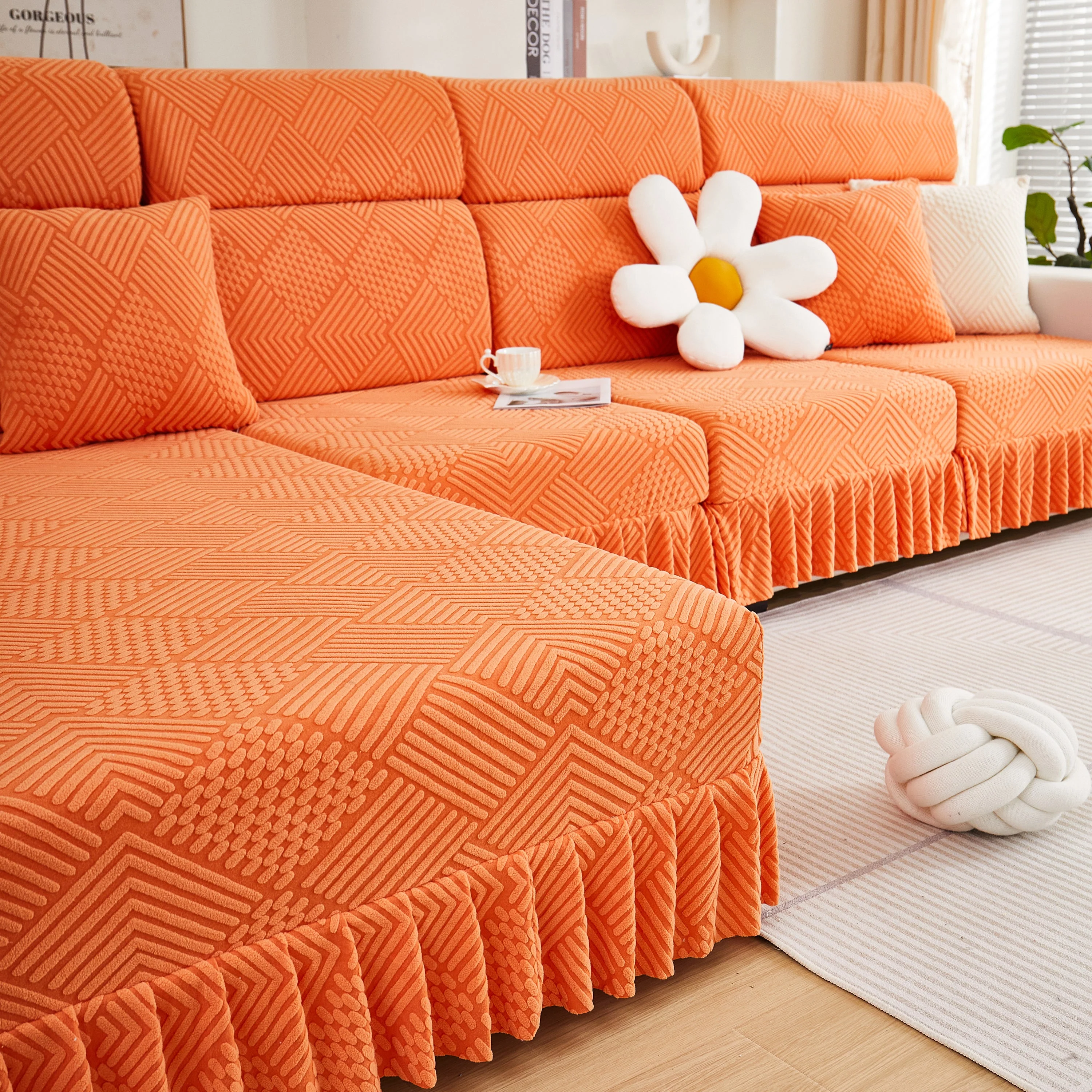 Stretch Sofa Covers for Couch Seats and Cushions, Suitable for 1/2/3/4/L Seater Sofas and Couches - Image 92