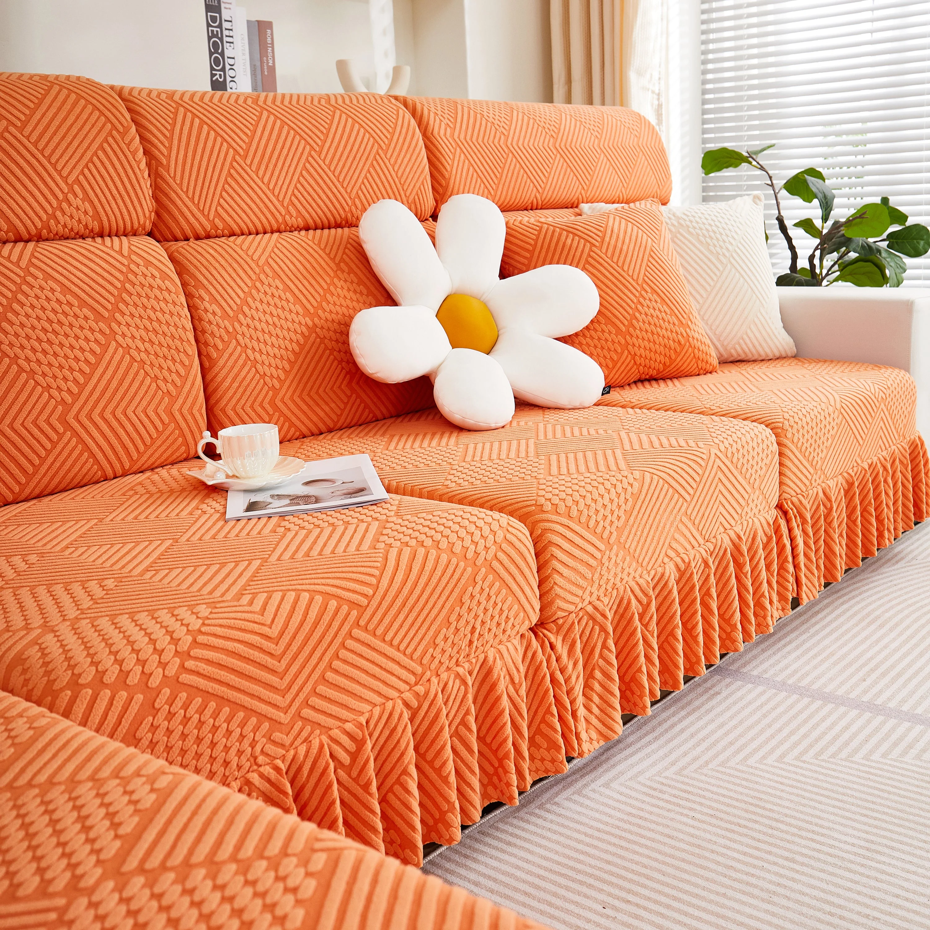 Stretch Sofa Covers for Couch Seats and Cushions, Suitable for 1/2/3/4/L Seater Sofas and Couches - Image 93
